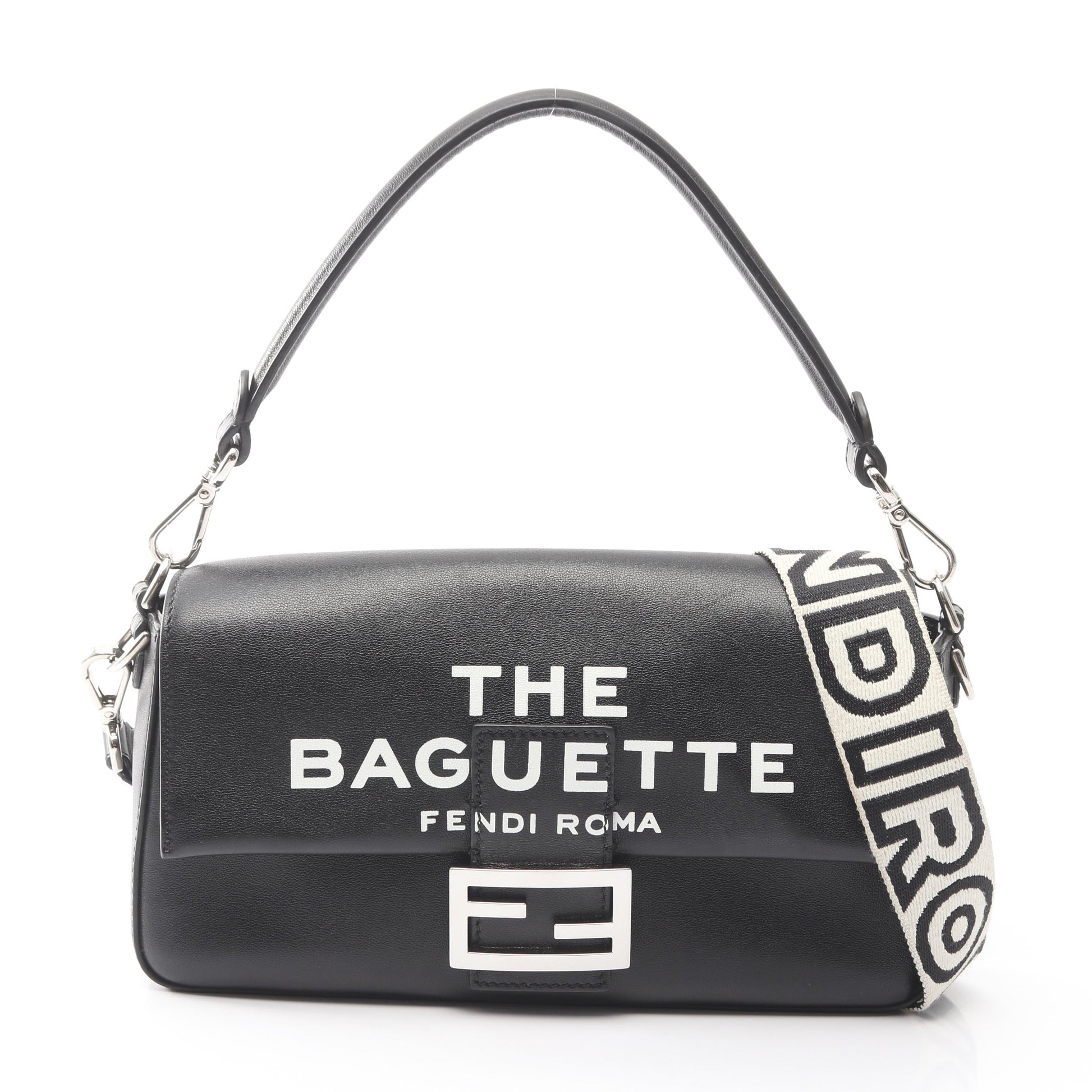 FENDI × MARC JACOBS マンマバケット ハンドバッグ レザー ブラック 2WAY フェンディ バッグ FENDI