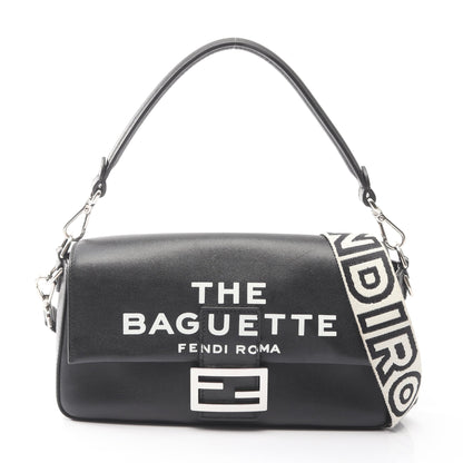 FENDI × MARC JACOBS マンマバケット ハンドバッグ レザー ブラック 2WAY フェンディ バッグ FENDI