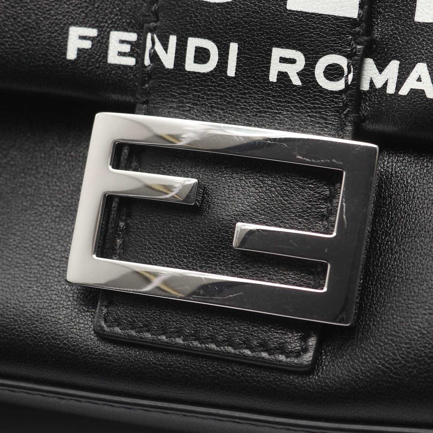 FENDI × MARC JACOBS マンマバケット ハンドバッグ レザー ブラック 2WAY フェンディ バッグ FENDI