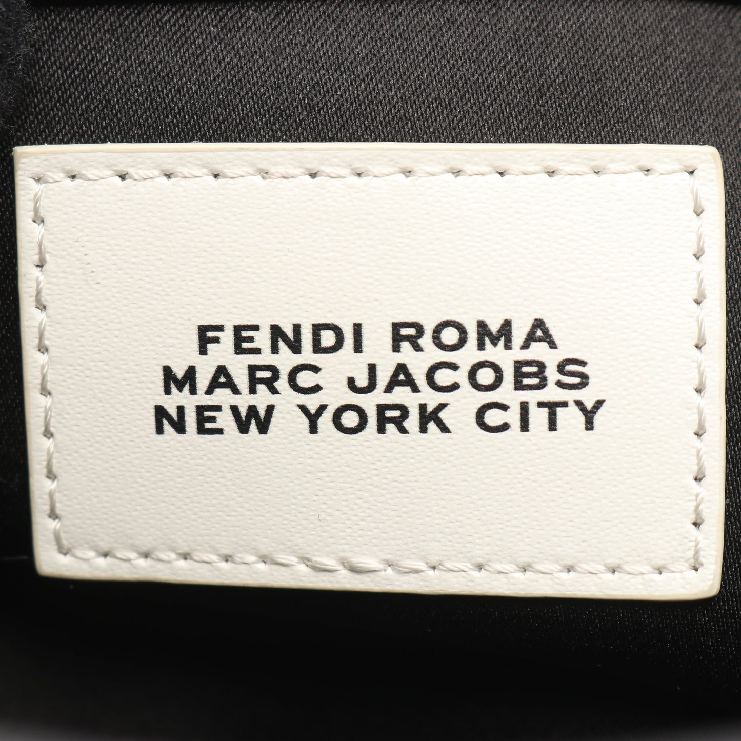 FENDI × MARC JACOBS マンマバケット ハンドバッグ レザー ブラック 2WAY フェンディ バッグ FENDI