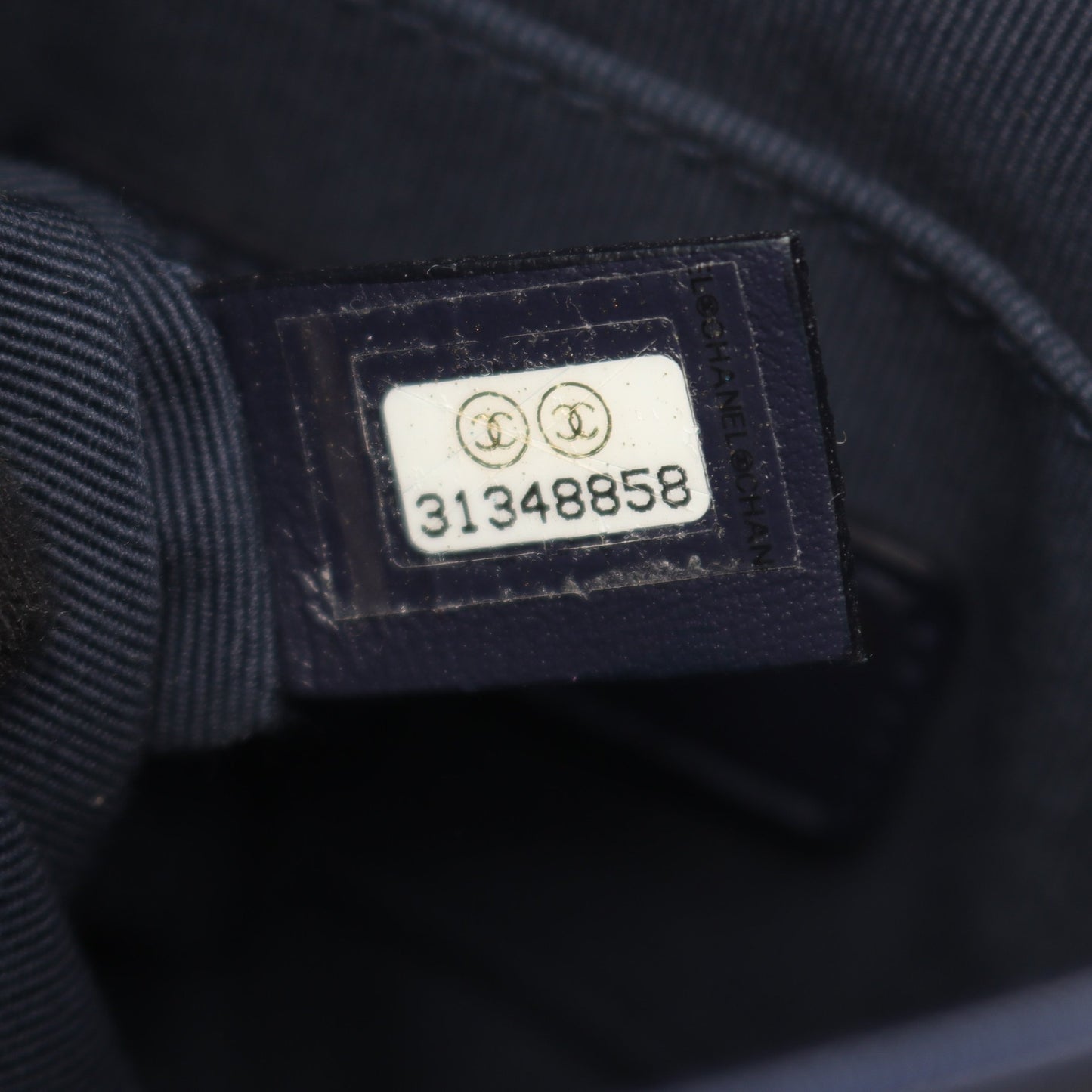 マトラッセ チェーンショルダーバッグ ラムスキン ネイビー ゴールド金具 シャネル バッグ CHANEL