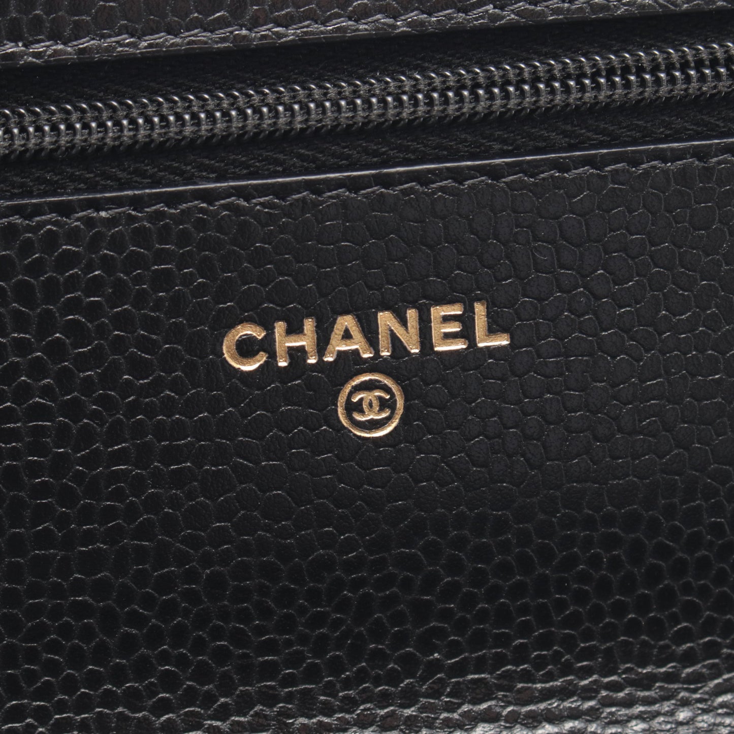 マトラッセ チェーンウォレット キャビアスキン ブラック ゴールド金具 シャネル バッグ CHANEL