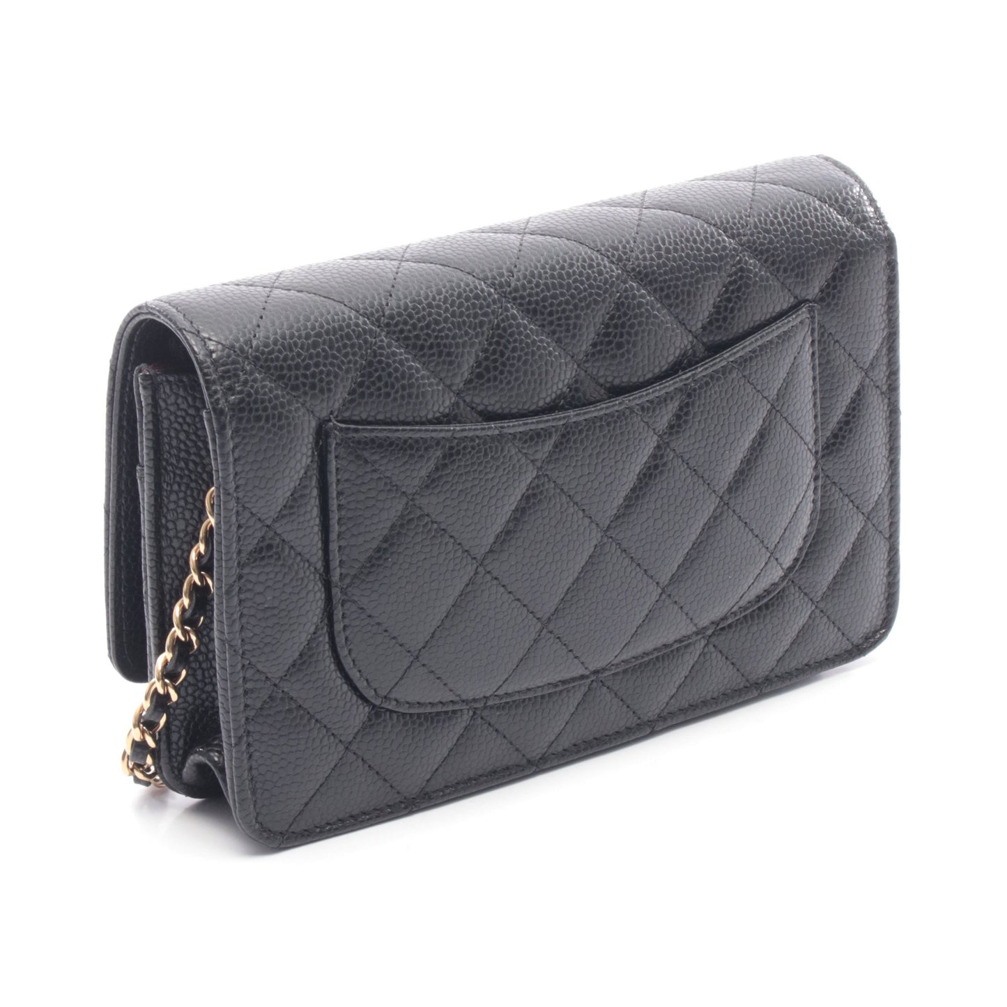 マトラッセ チェーンウォレット キャビアスキン ブラック ゴールド金具 シャネル バッグ CHANEL