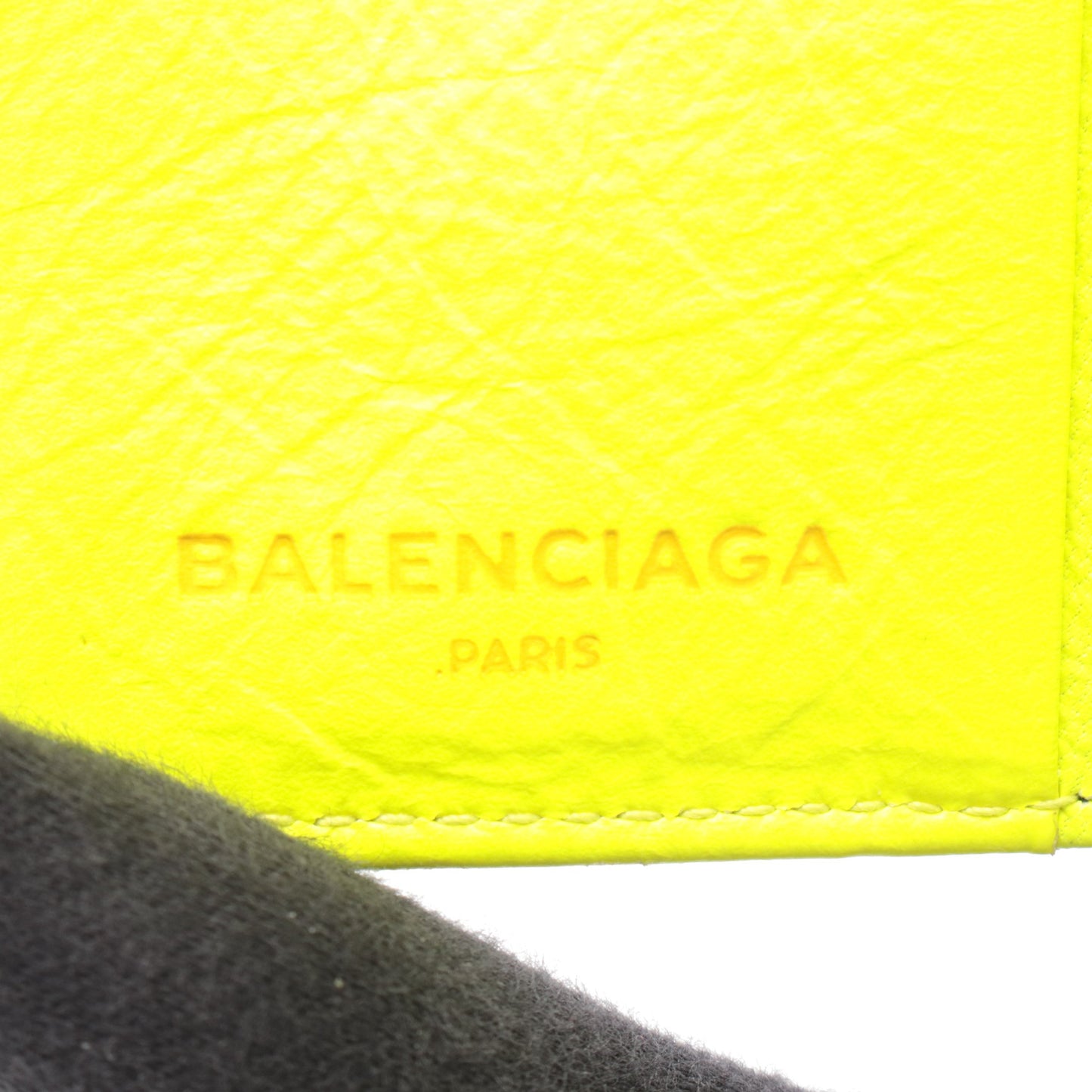 CLASSIC BILLFOLD ZIP クラシック ラウンドファスナー二つ折り財布 レザー イエロー ネオンカラー バレンシアガ 財布・小物 BALENCIAGA