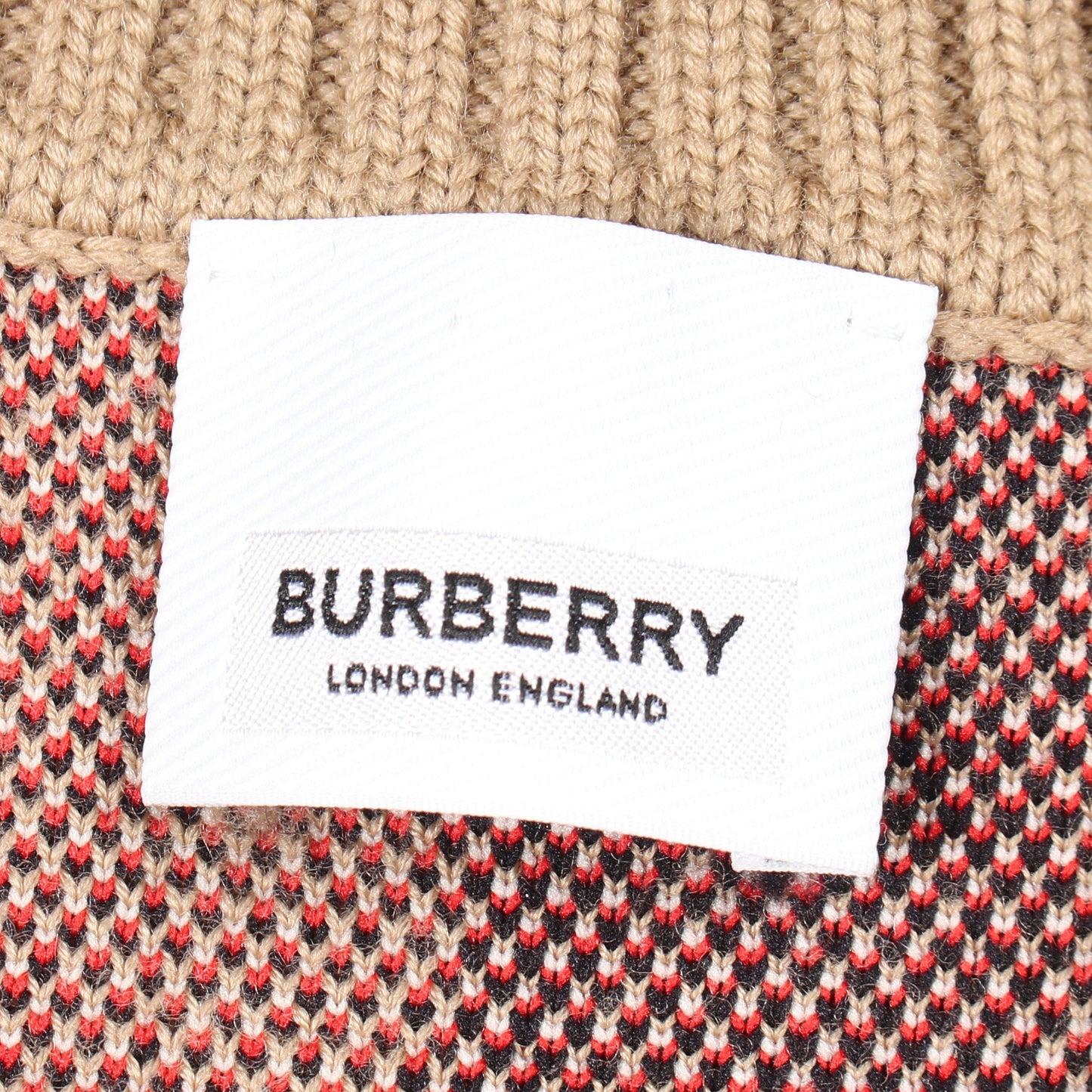 ノバチェック テクニカル ジャカード カーディガン ウール ベージュ バーバリー トップス BURBERRY