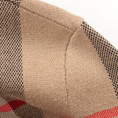 ノバチェック テクニカル ジャカード カーディガン ウール ベージュ バーバリー トップス BURBERRY