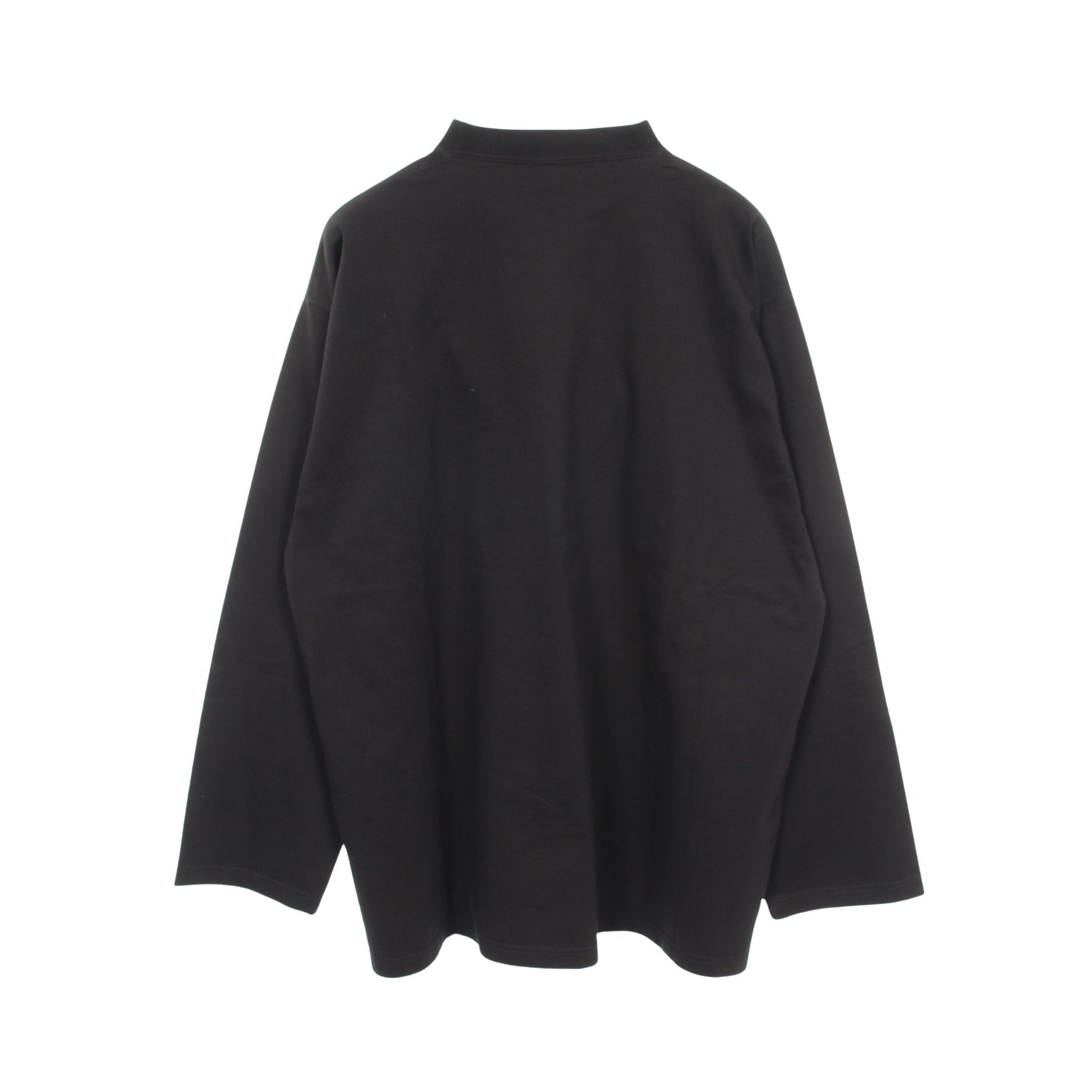 TOKYO 長袖Tシャツ クルーネック コットン ブラック バレンシアガ – RECLO