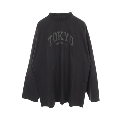 TOKYO 長袖Tシャツ クルーネック コットン ブラック バレンシアガ トップス BALENCIAGA