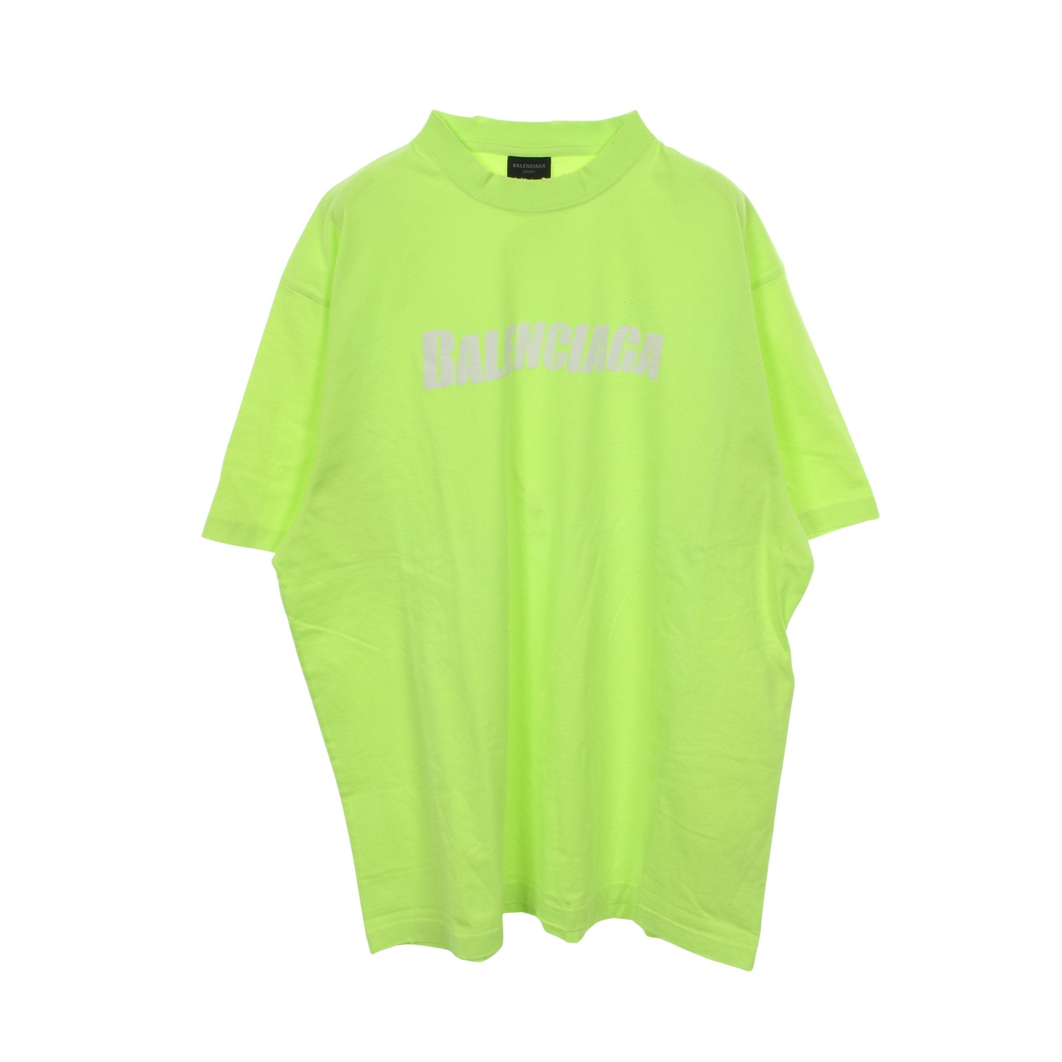 BALENCIAGAカラーシャツ DESTROYED BOXY FIT Tシャツ オーバーサイズ Tシャツ コットン