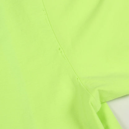 DESTROYED BOXY FIT Tシャツ オーバーサイズ Tシャツ コットン イエロー ネオンカラー バレンシアガ トップス BALENCIAGA