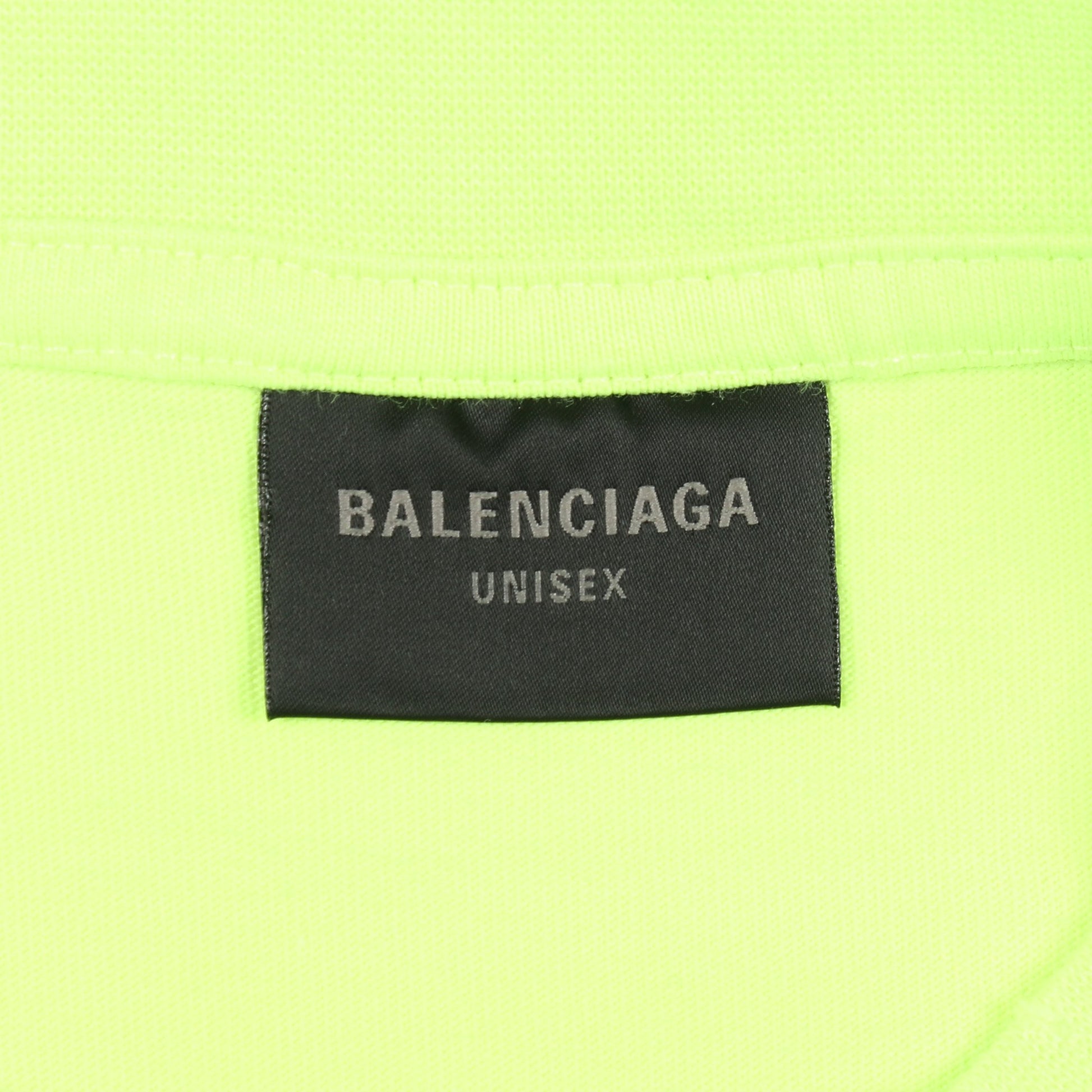 DESTROYED BOXY FIT Tシャツ オーバーサイズ Tシャツ コットン イエロー ネオンカラー バレンシアガ トップス BALENCIAGA