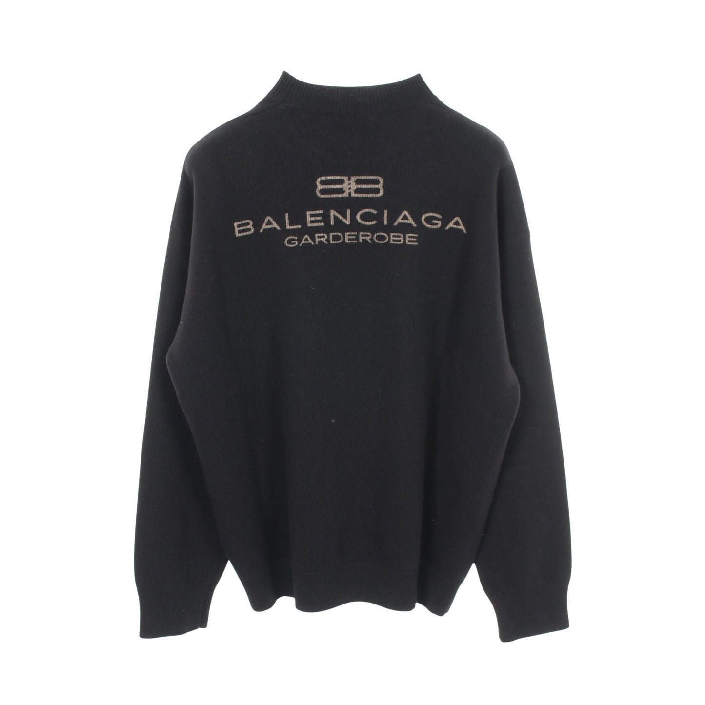 Garde-Robe ニット バックロゴ ウール ブラック バレンシアガ