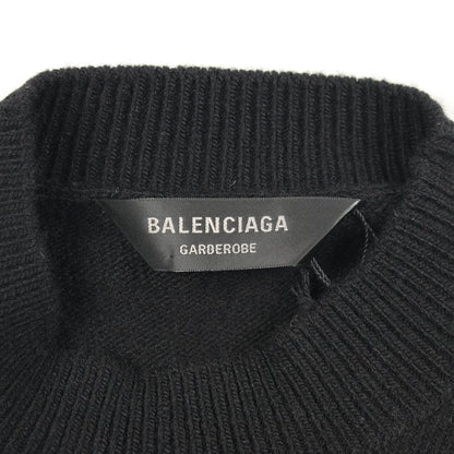 Garde-Robe ニット バックロゴ ウール ブラック バレンシアガ