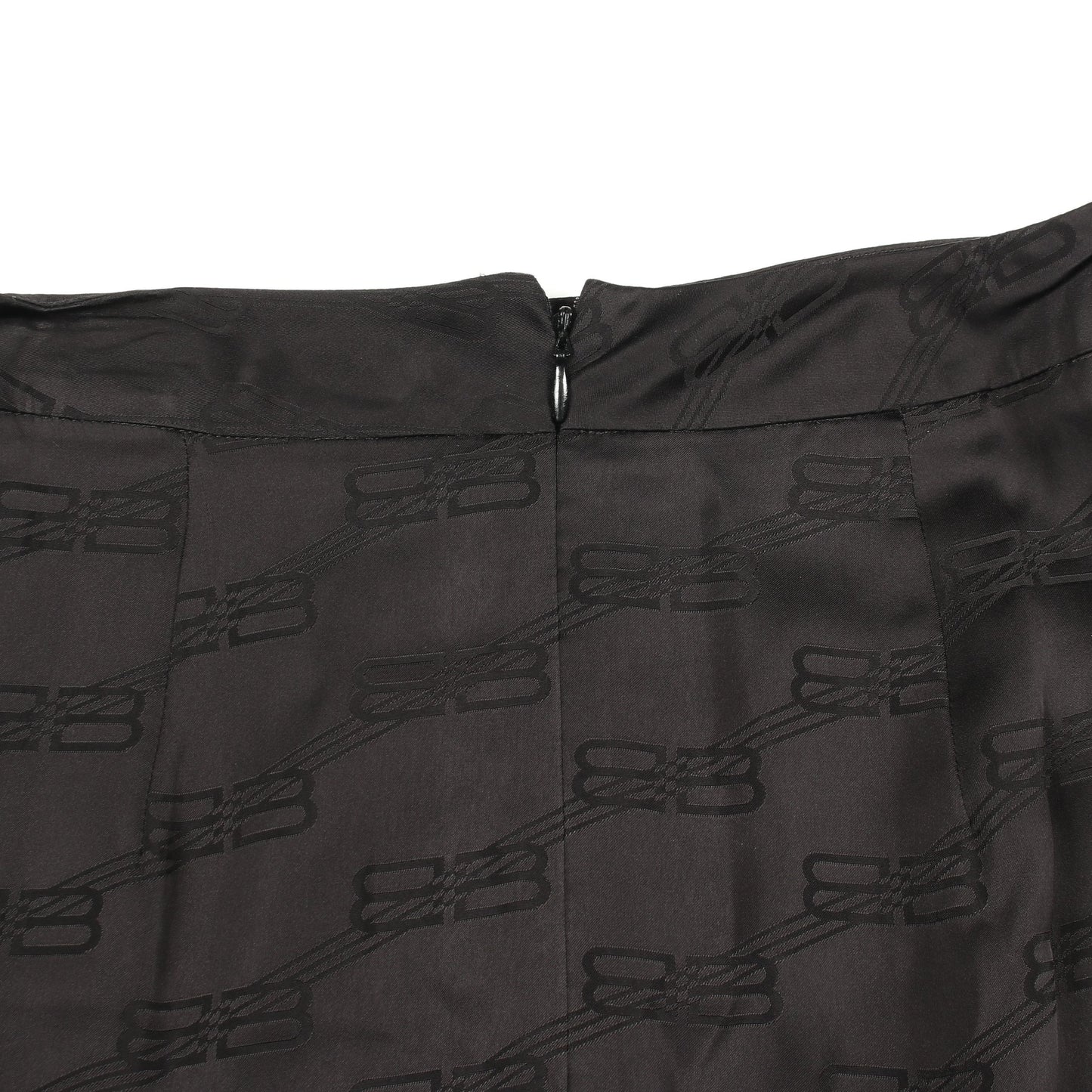 スカート ロゴ総柄 レーヨン ブラック バレンシアガ ボトムス BALENCIAGA
