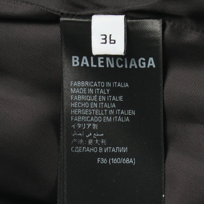 スカート ロゴ総柄 レーヨン ブラック バレンシアガ ボトムス BALENCIAGA