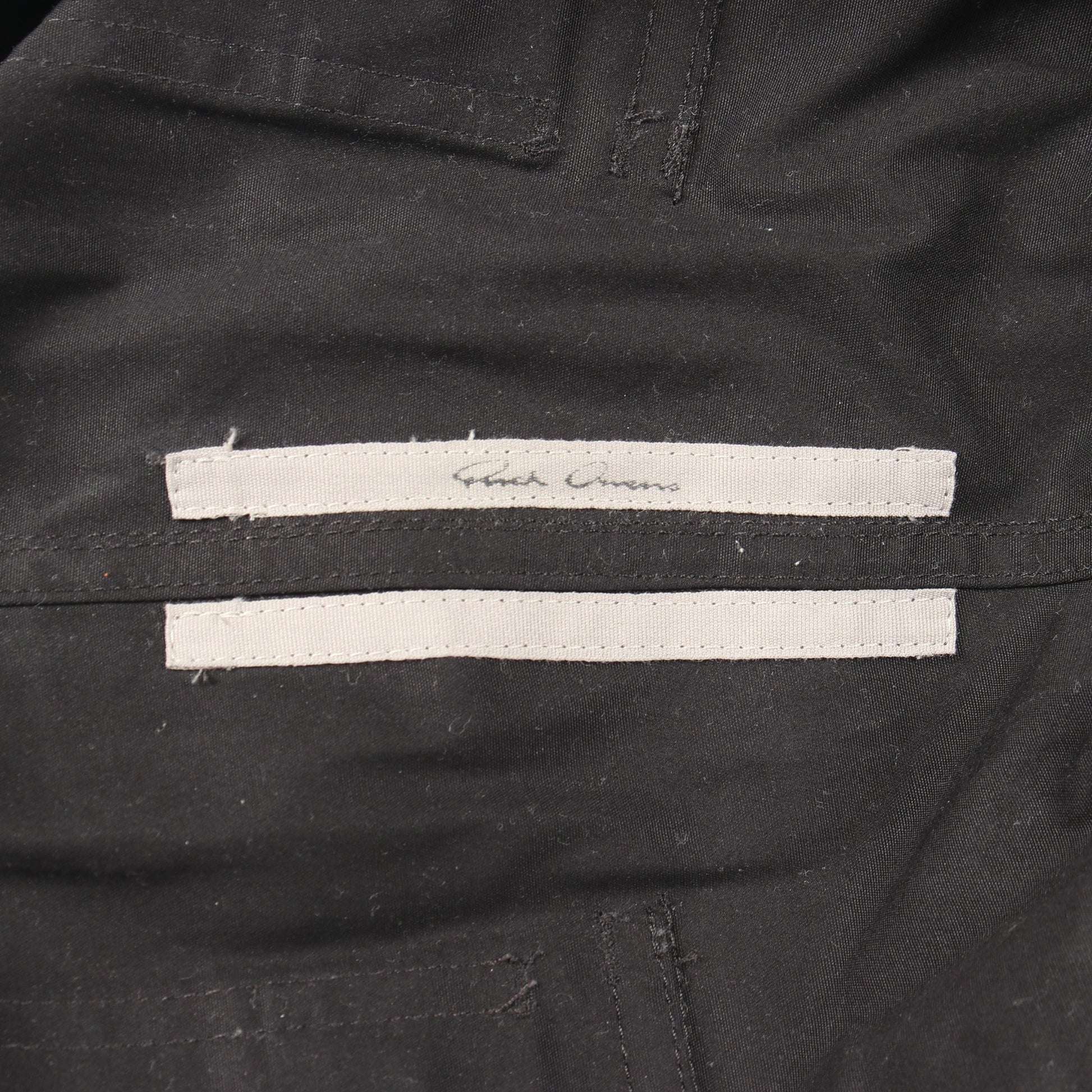 バウハウス カーゴパンツ コットン ブラック リックオウエンス ボトムス Rick Owens