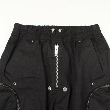 バウハウス カーゴパンツ コットン ブラック リックオウエンス ボトムス Rick Owens