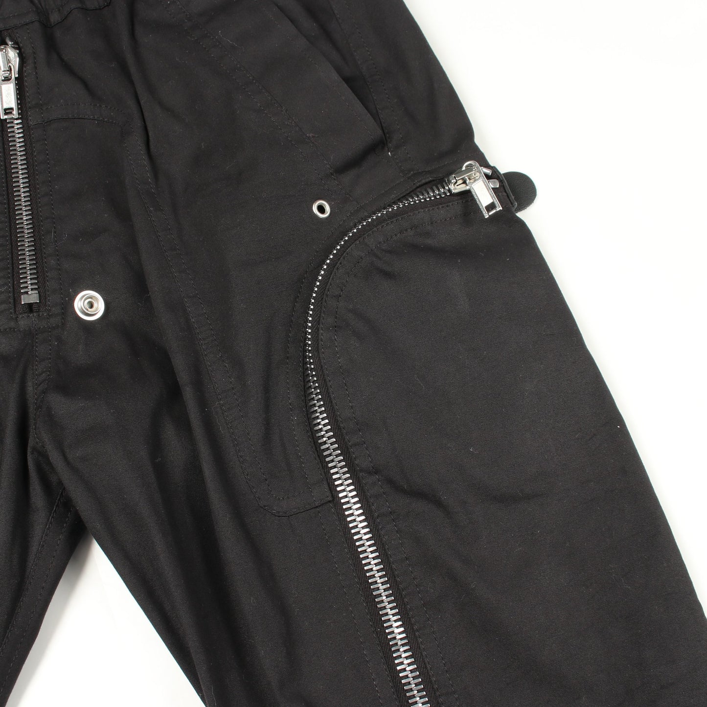 バウハウス カーゴパンツ コットン ブラック リックオウエンス ボトムス Rick Owens