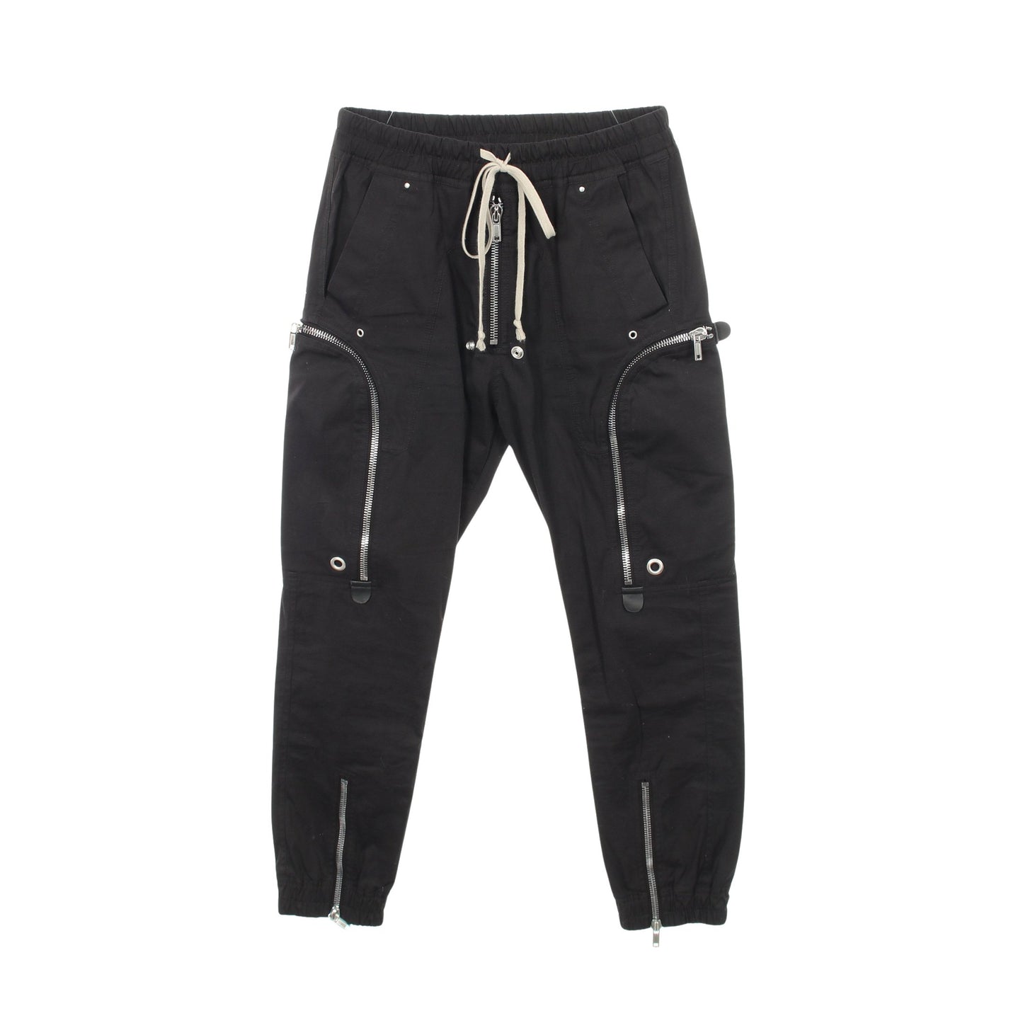 バウハウス カーゴパンツ コットン ブラック リックオウエンス ボトムス Rick Owens