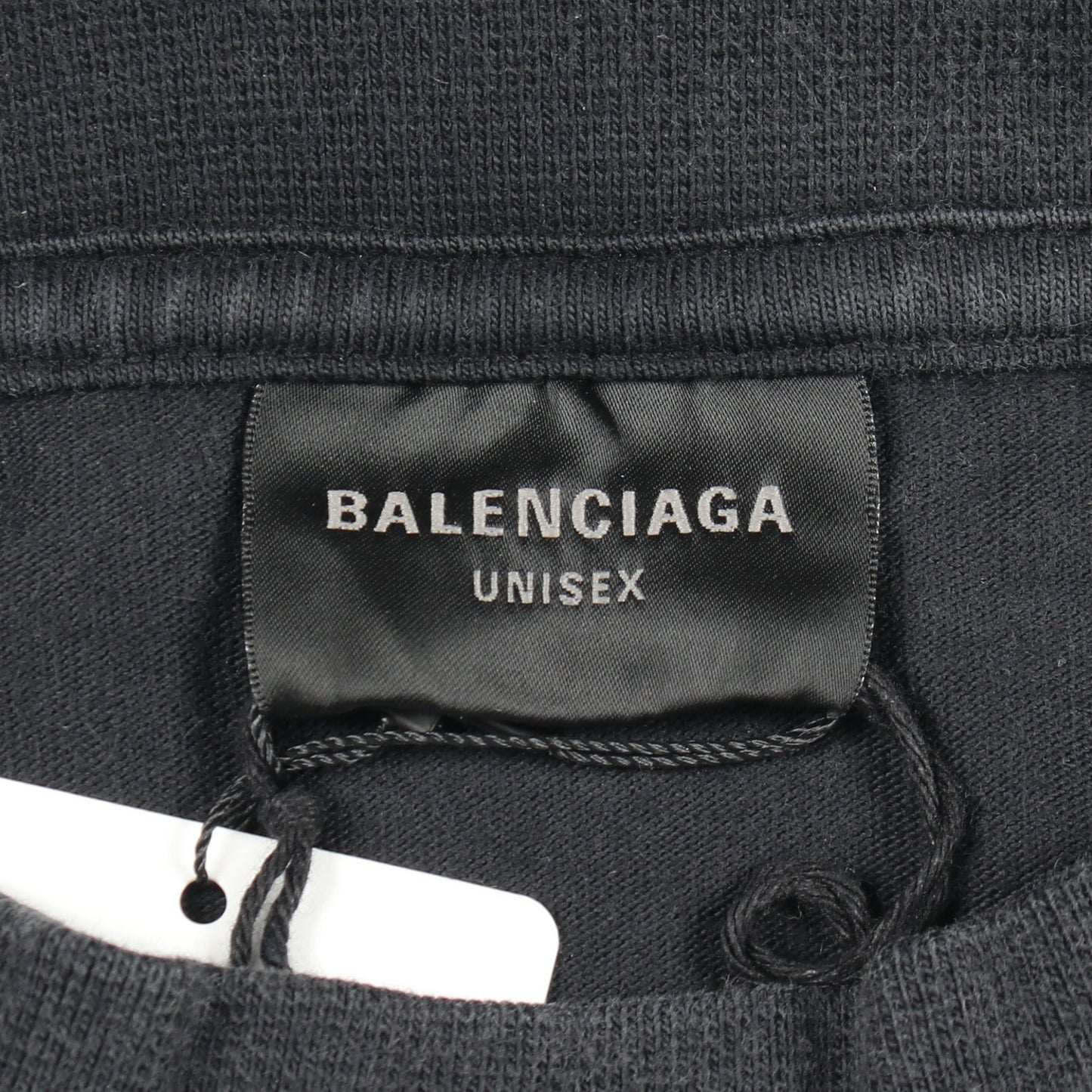 ロゴ刺繍 オーバーサイズ 長袖Tシャツ コットン ダークグレー ヴィンテージ加工 バレンシアガ トップス BALENCIAGA