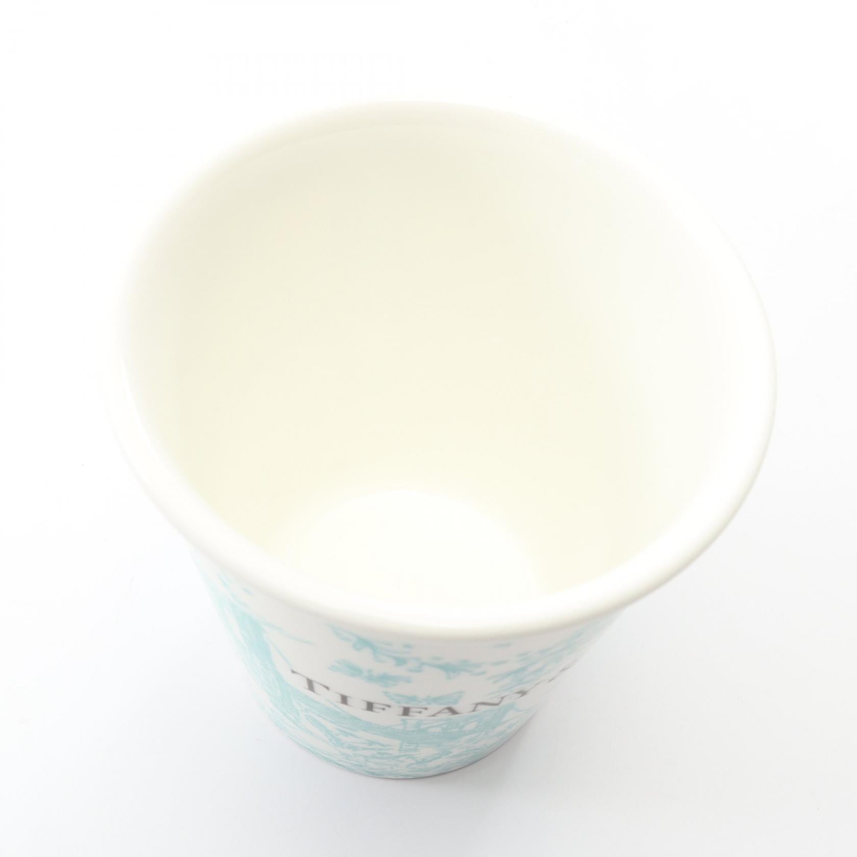 トワレ コーヒーカップ 2個セット 食器 陶磁器 ホワイト エメラルド