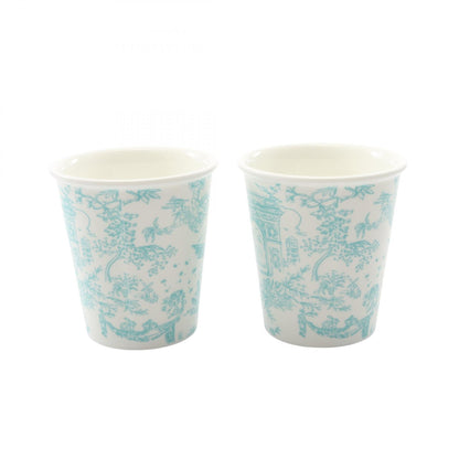 トワレ コーヒーカップ 2個セット 食器 陶磁器 ホワイト エメラルドグリーン ティファニー 財布・小物 TIFFANY & Co.