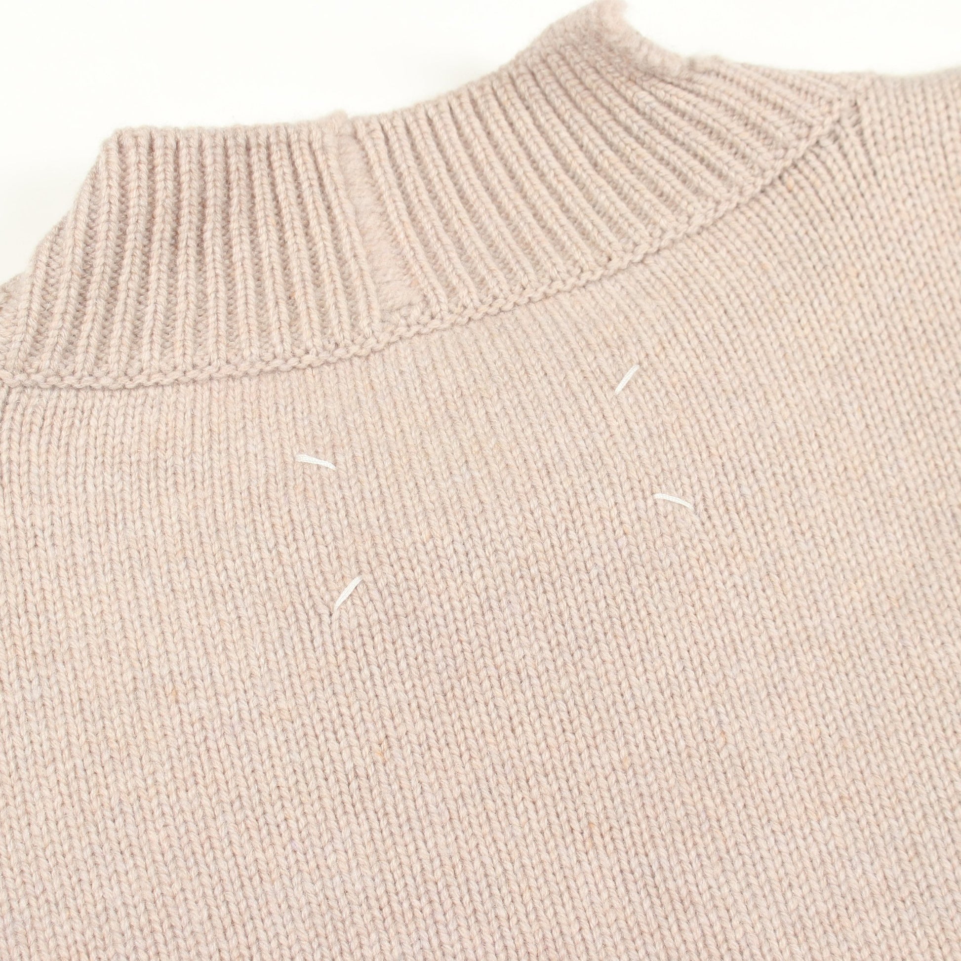 ニット ベスト ウール グレーベージュ ダメージ加工 メゾンマルジェラ4 トップス Maison Margiela 4
