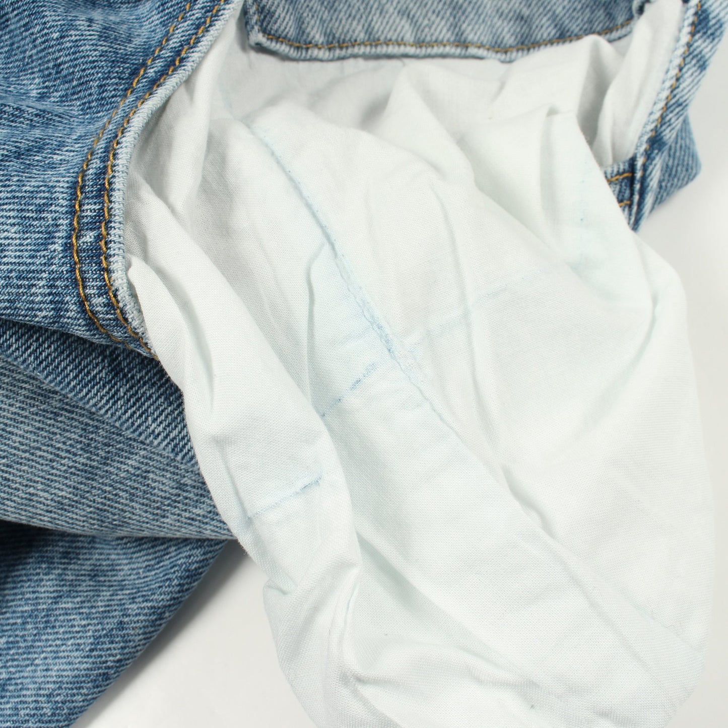コントラストポケット デニムパンツ コットン ライトブルー メゾンマルジェラ1 ボトムス Maison Margiela 1