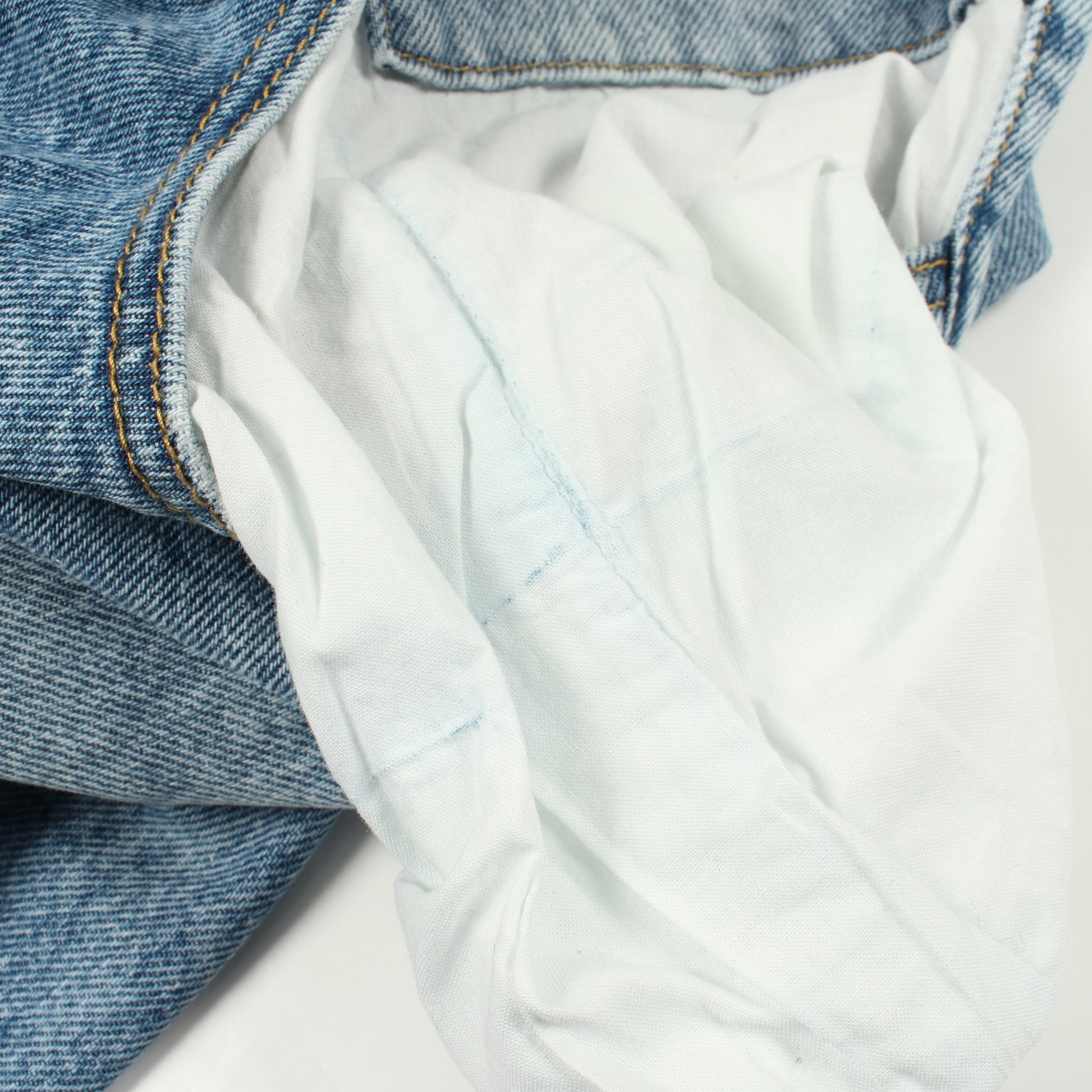 コントラストポケット デニムパンツ コットン ライトブルー メゾンマルジェラ1 ボトムス Maison Margiela 1