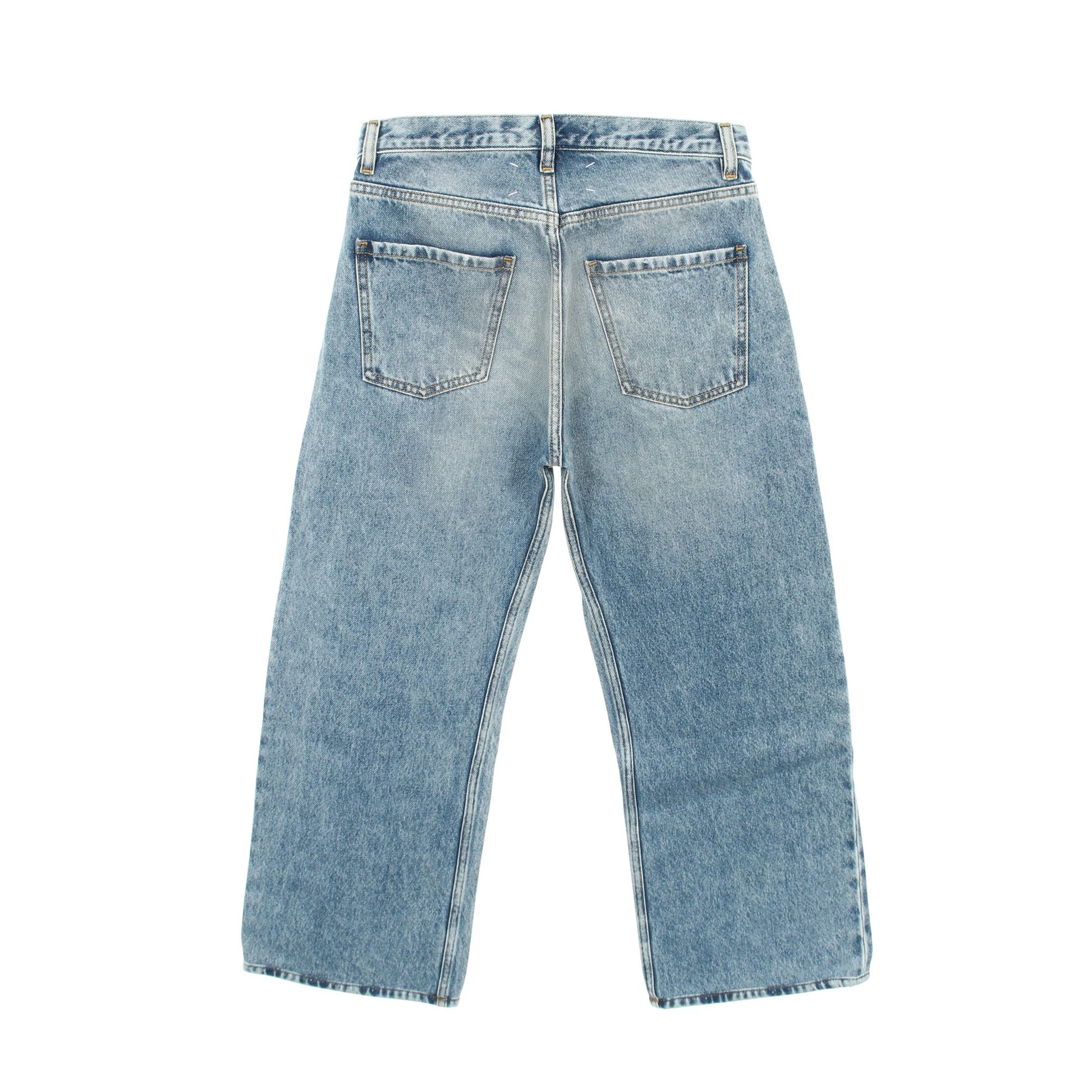 コントラストポケット デニムパンツ コットン ライトブルー メゾンマルジェラ1 ボトムス Maison Margiela 1
