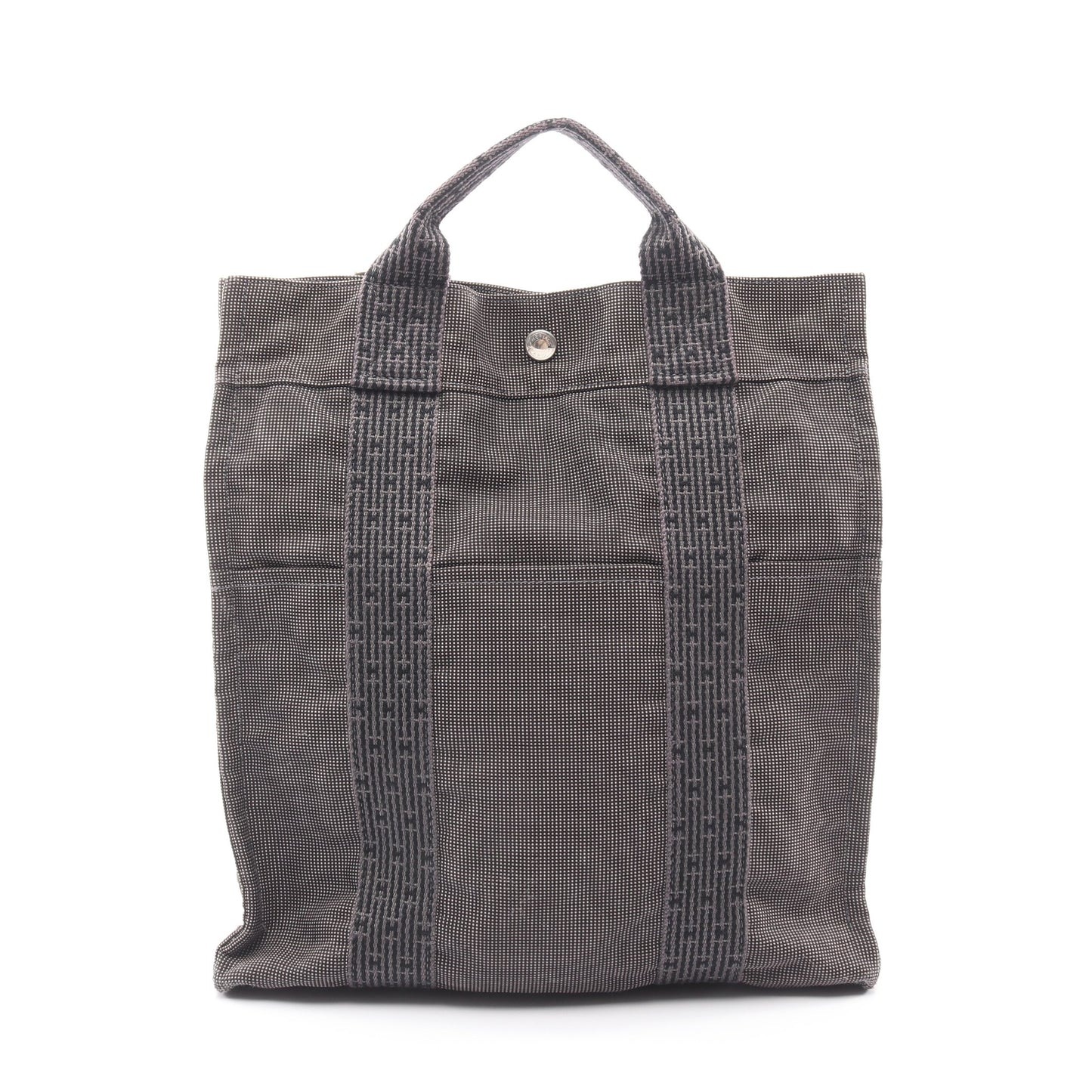 エールライン アドMM バックパック リュックサック ナイロンキャンバス ダークグレー シルバー金具 エルメス バッグ HERMES