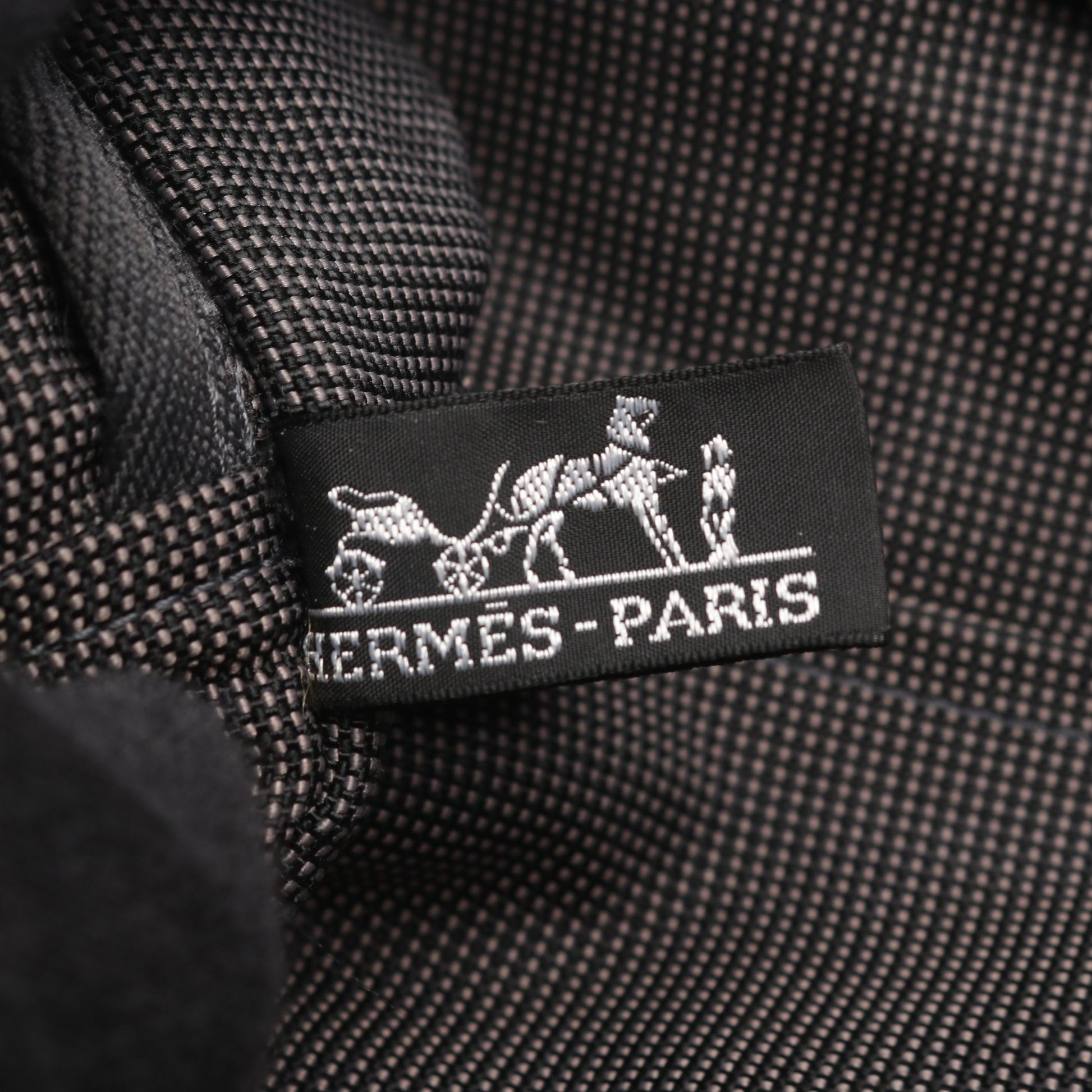 エールライン アドMM バックパック リュックサック ナイロンキャンバス ダークグレー シルバー金具 エルメス バッグ HERMES
