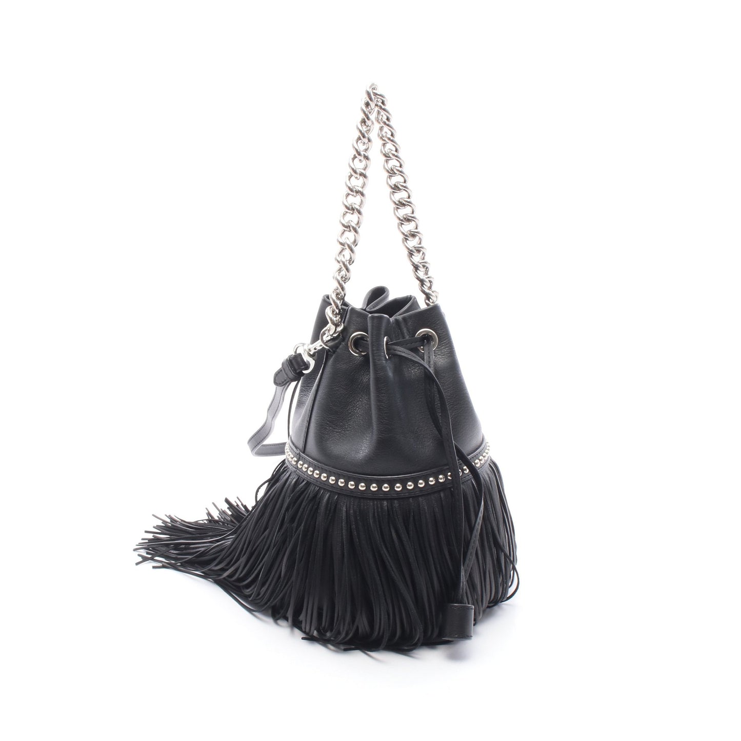 FRINGE CARNIVAL MINI フリンジカーニバル ミニ 2WAY チェーンハンドバッグ レザー ブラック ジェイアンドエムデヴィッドソン バッグ J&M DAVIDSON