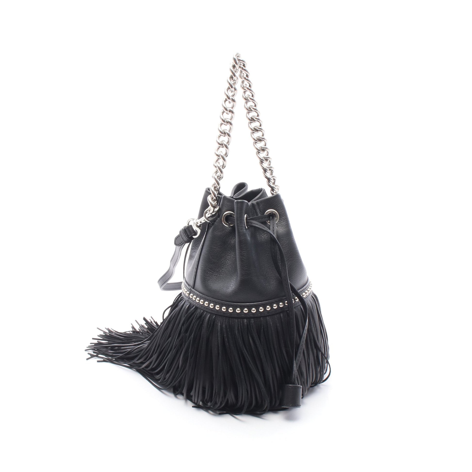 FRINGE CARNIVAL MINI フリンジカーニバル ミニ 2WAY チェーンハンドバッグ レザー ブラック ジェイアンドエムデヴィッドソン バッグ J&M DAVIDSON