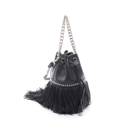 FRINGE CARNIVAL MINI フリンジカーニバル ミニ 2WAY チェーンハンドバッグ レザー ブラック ジェイアンドエムデヴィッドソン バッグ J&M DAVIDSON