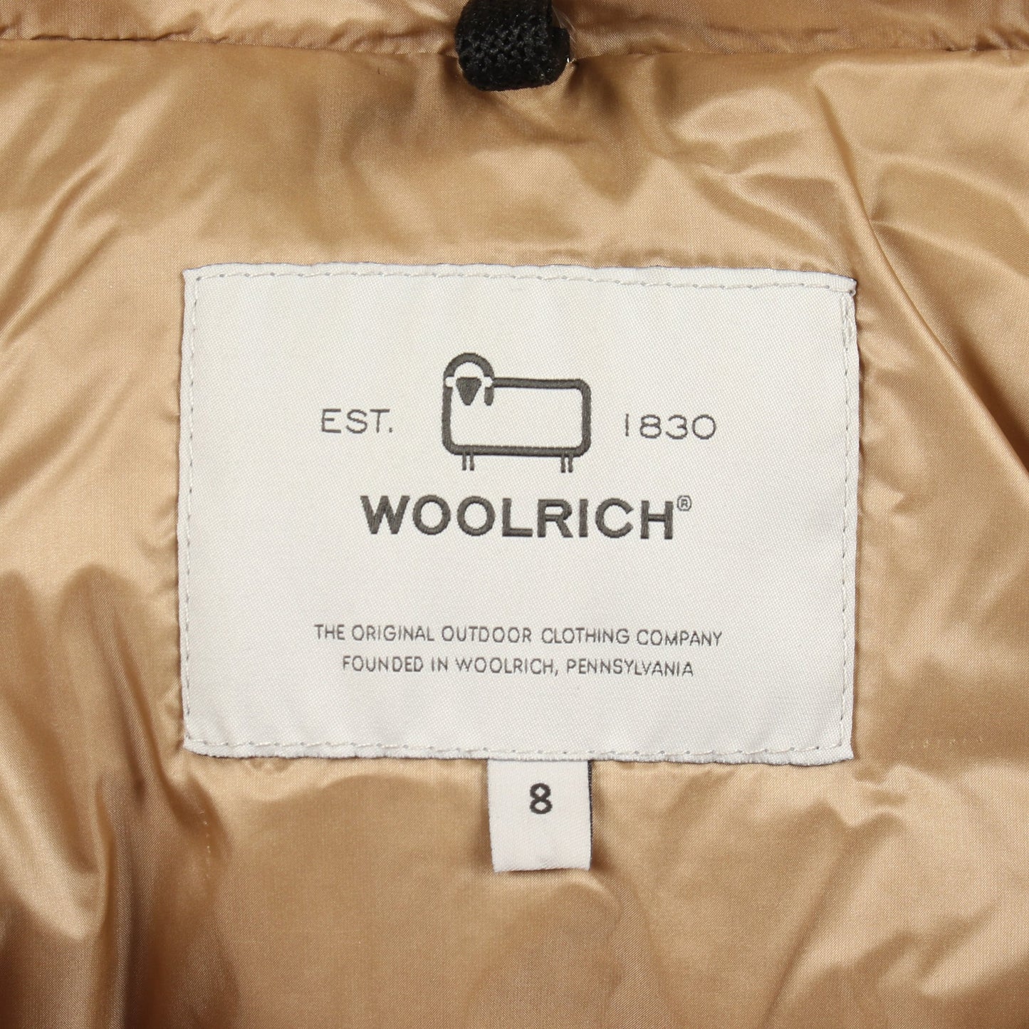 ダウンジャケット コットン ナイロン レッド フード付き キッズ ウールリッチ アウター WOOLRICH