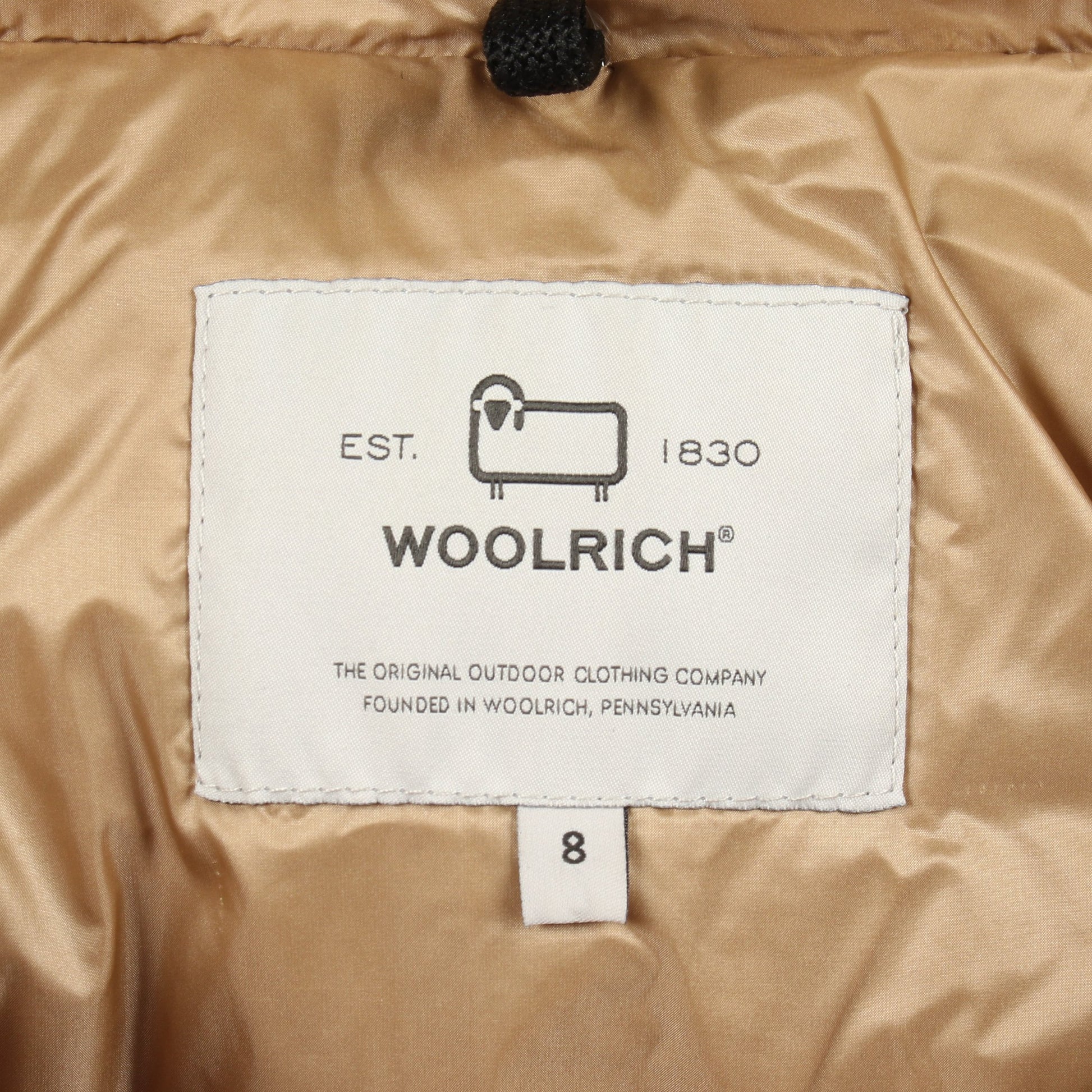 ダウンジャケット コットン ナイロン レッド フード付き キッズ ウールリッチ アウター WOOLRICH