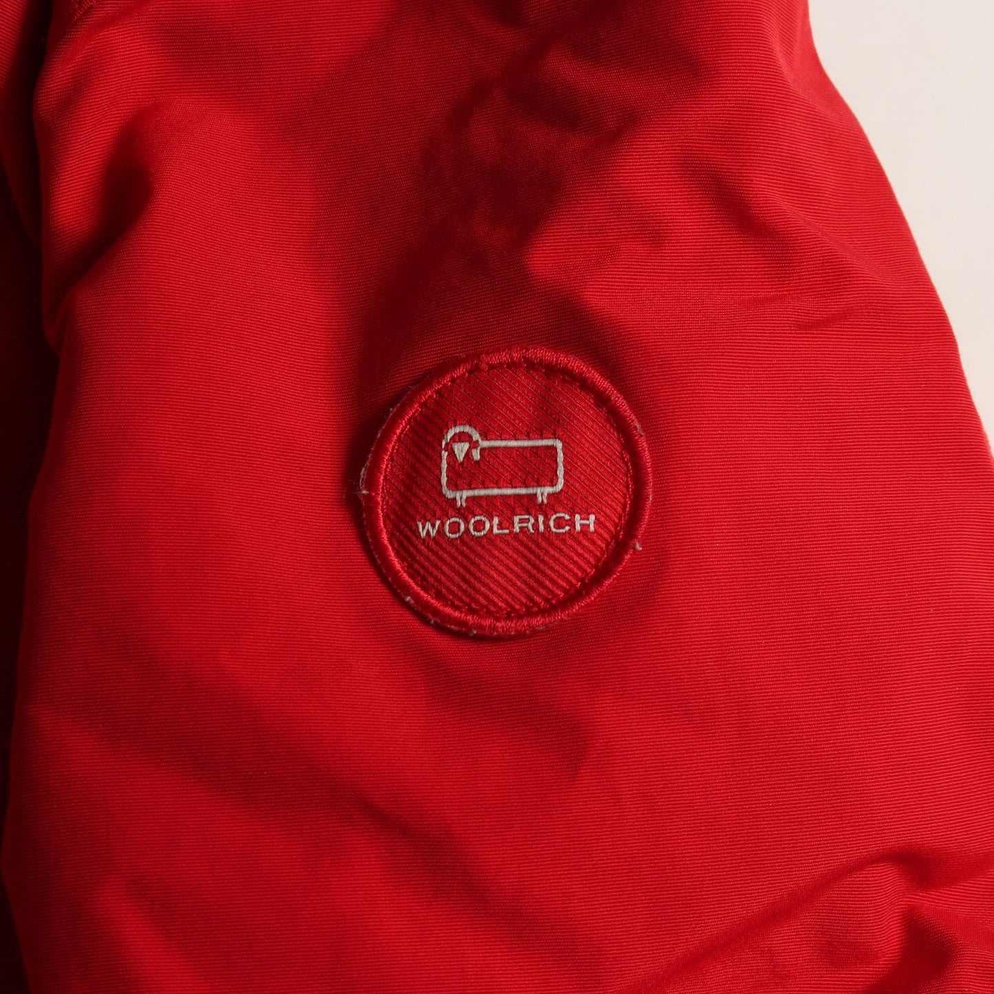 ダウンジャケット コットン ナイロン レッド フード付き キッズ ウールリッチ アウター WOOLRICH