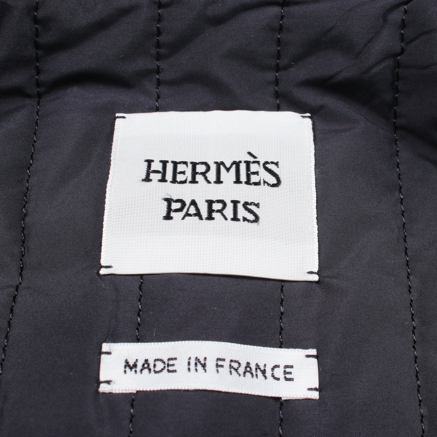 セリエボタン ブルゾン コットン ネイビー エルメス アウター HERMES