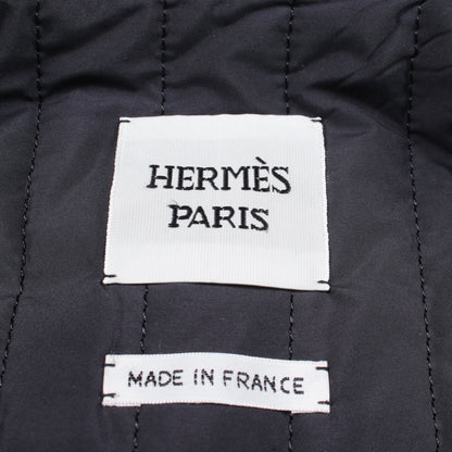 セリエボタン ブルゾン コットン ネイビー エルメス アウター HERMES