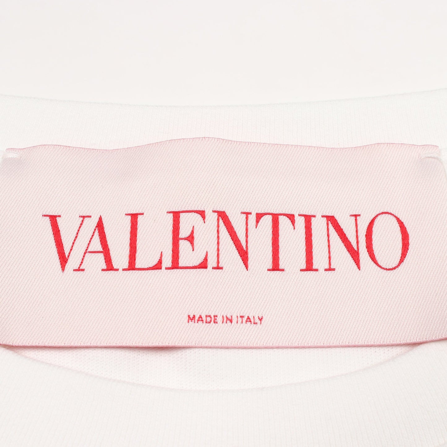 Vロゴ 半袖Tシャツ コットン ホワイト ブラック ヴァレンティノ トップス VALENTINO