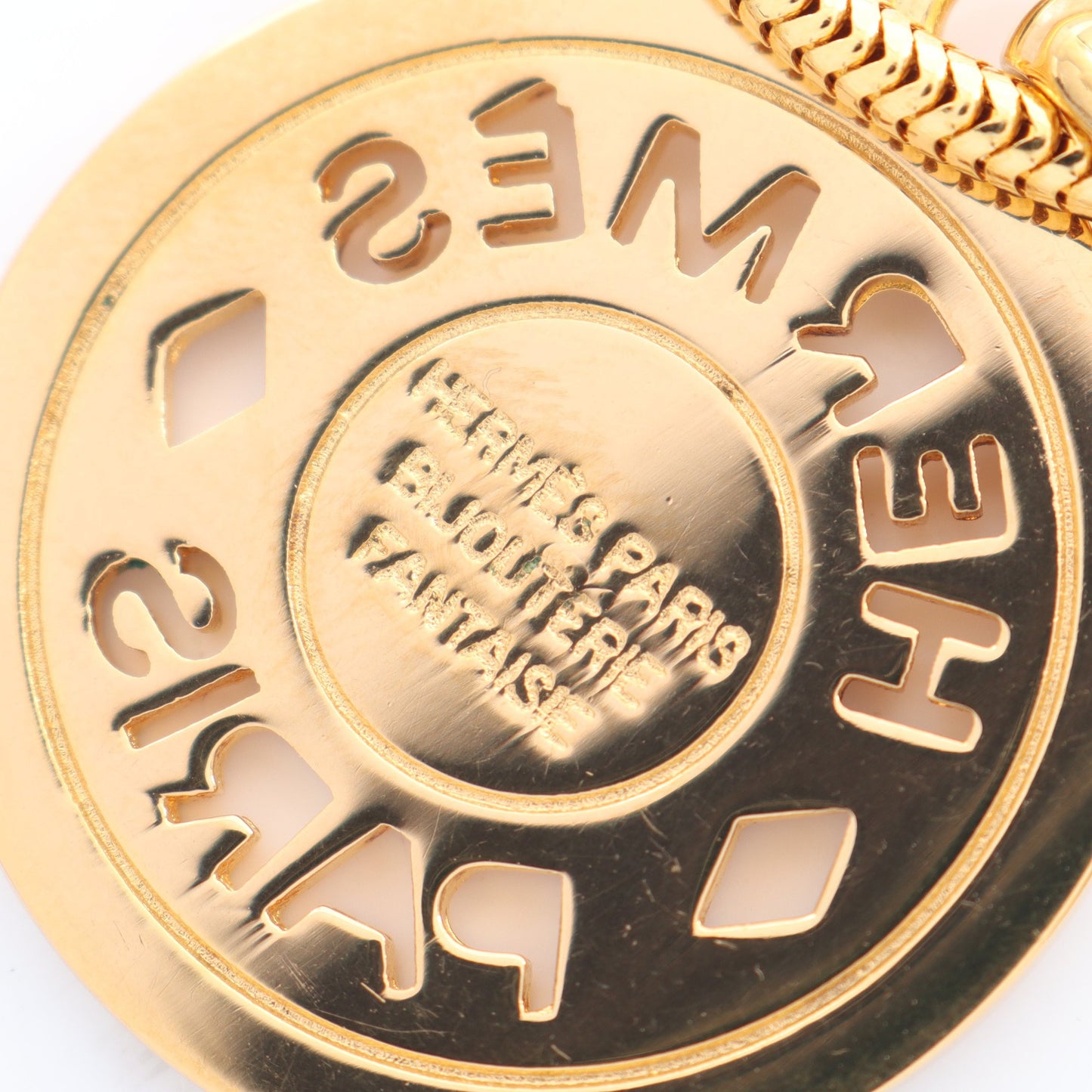 BIJOUTERIE FANTAISIE セリエ ネックレス GP ゴールド エルメス アクセサリー HERMES