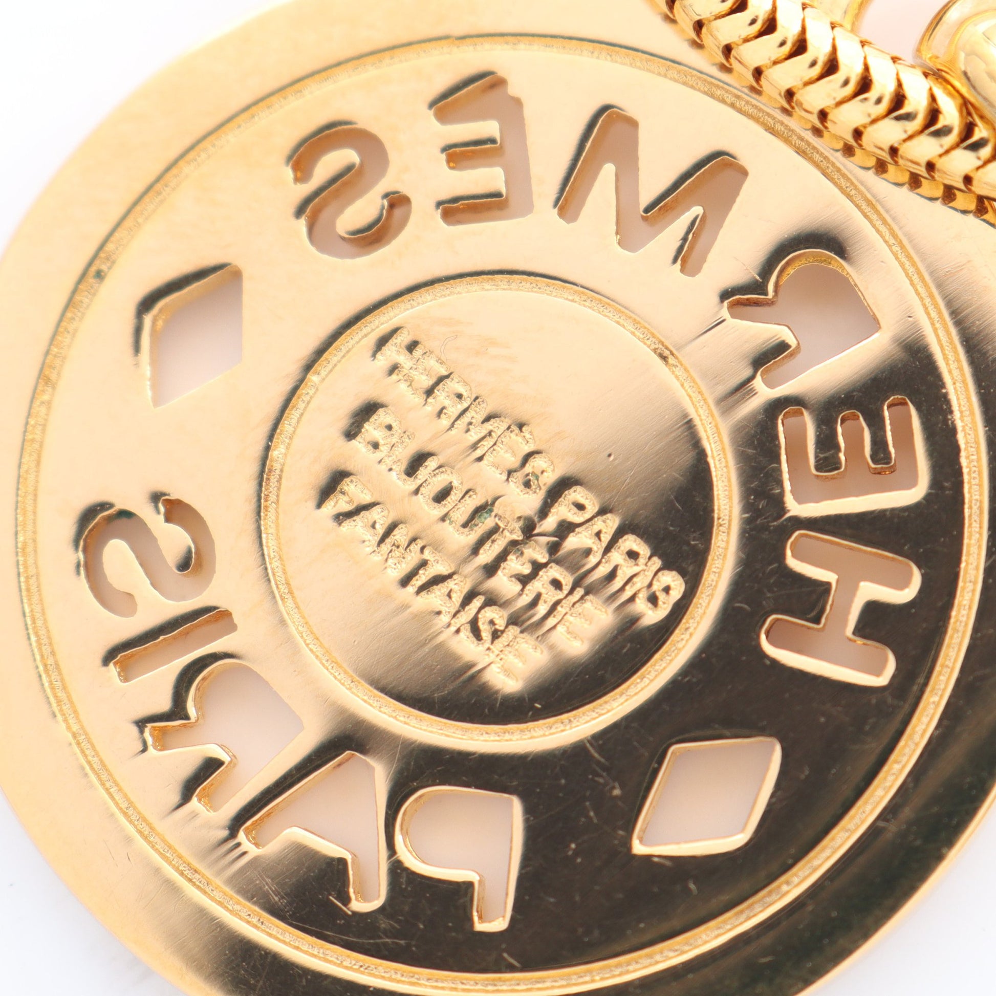 BIJOUTERIE FANTAISIE セリエ ネックレス GP ゴールド エルメス アクセサリー HERMES
