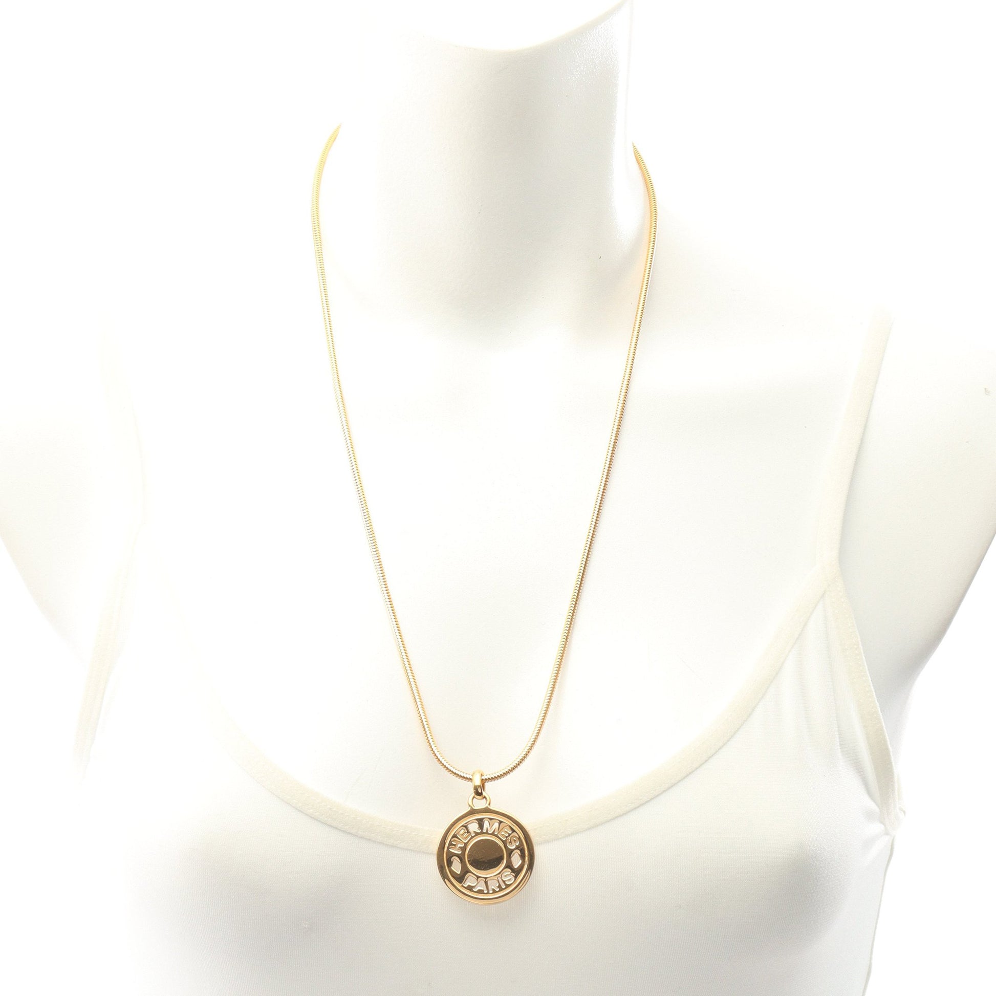 BIJOUTERIE FANTAISIE セリエ ネックレス GP ゴールド エルメス アクセサリー HERMES