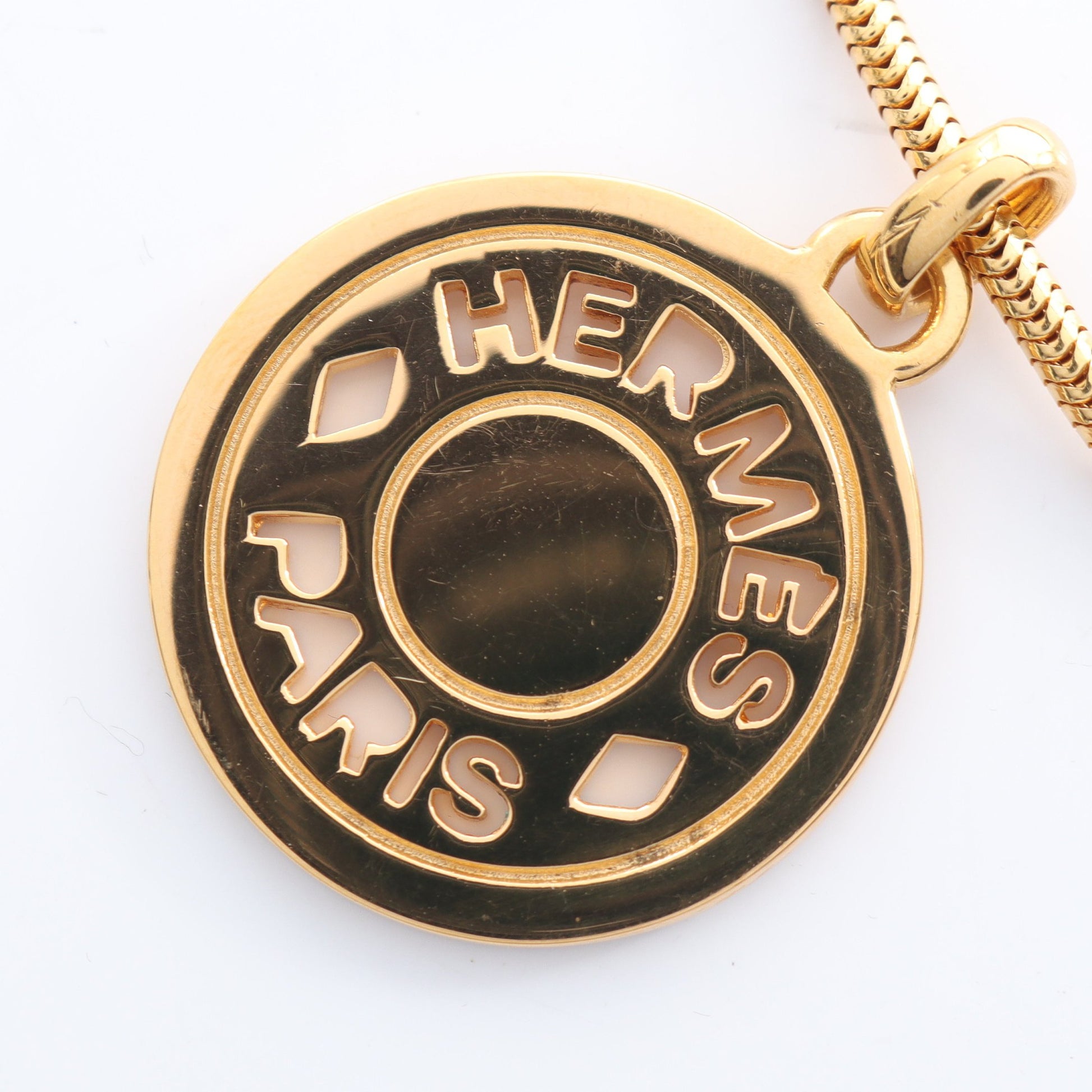 BIJOUTERIE FANTAISIE セリエ ネックレス GP ゴールド エルメス アクセサリー HERMES