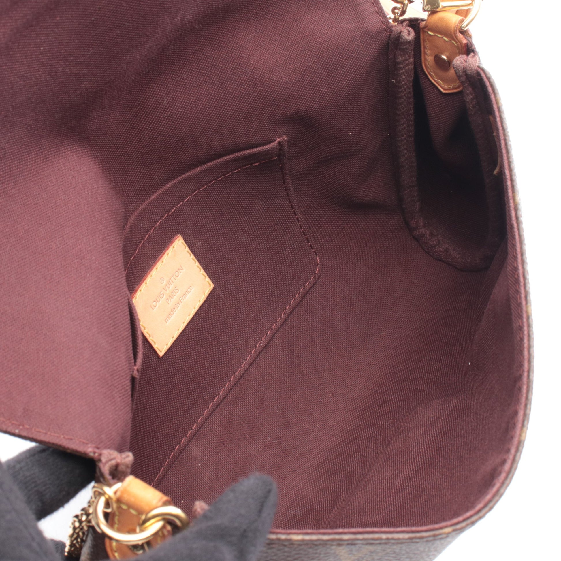 フェイボリットMM モノグラム チェーンハンドバッグ PVC レザー ブラウン 2WAY ルイヴィトン バッグ LOUIS VUITTON