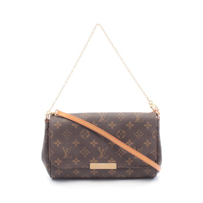 フェイボリットMM モノグラム チェーンハンドバッグ PVC レザー ブラウン 2WAY ルイヴィトン バッグ LOUIS VUITTON