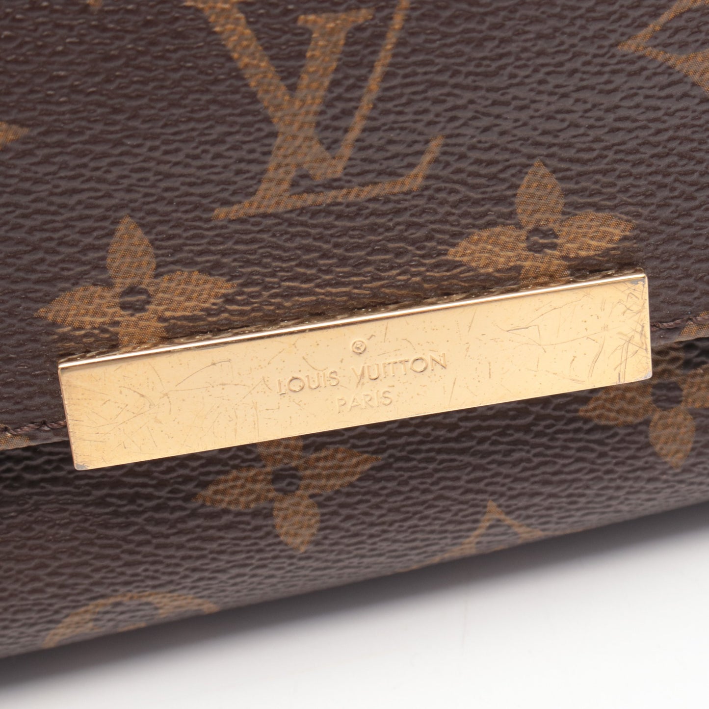 フェイボリットMM モノグラム チェーンハンドバッグ PVC レザー ブラウン 2WAY ルイヴィトン バッグ LOUIS VUITTON