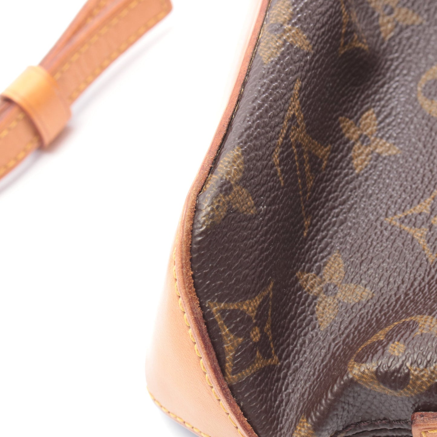 トロター モノグラム ショルダーバッグ PVC レザー ブラウン ルイヴィトン バッグ LOUIS VUITTON