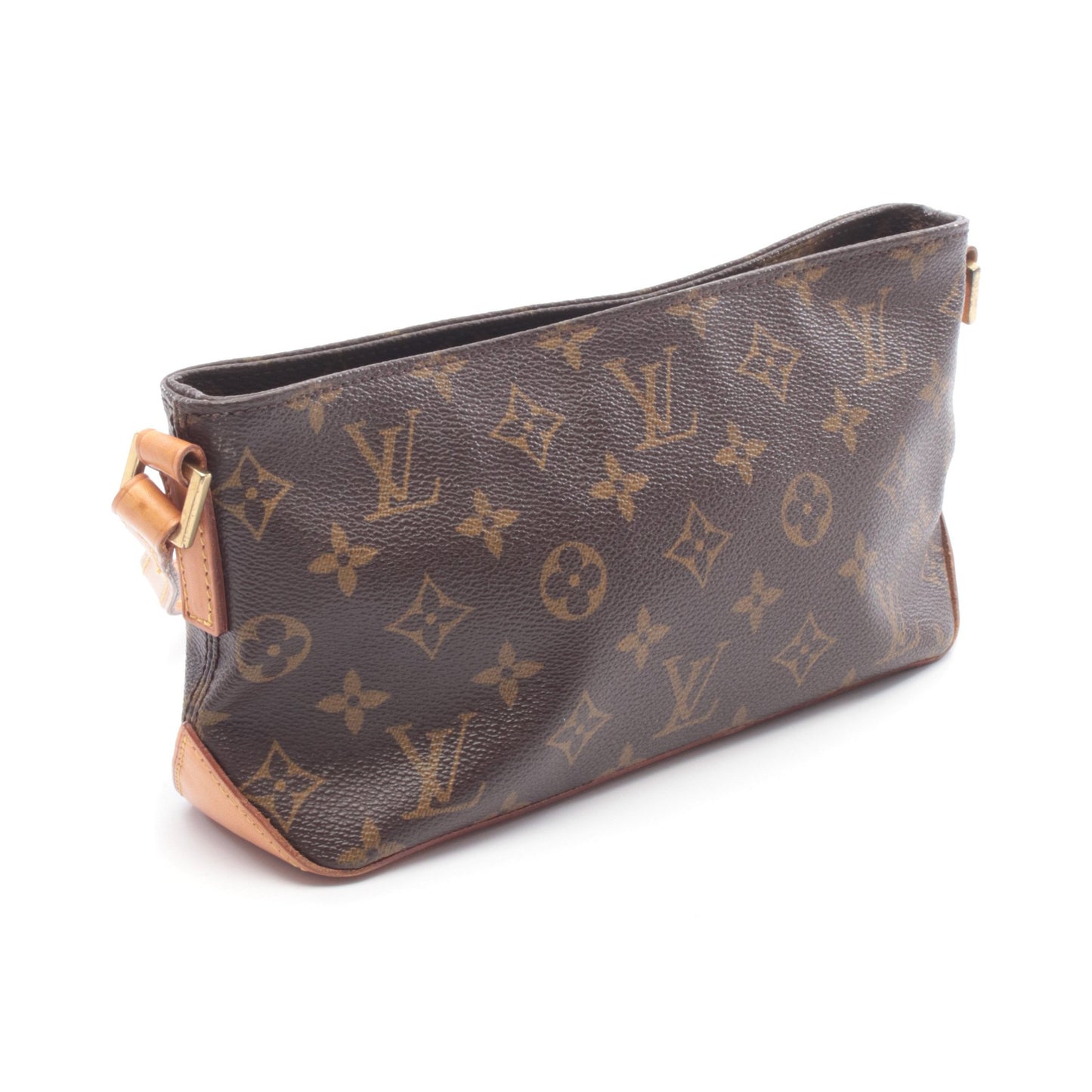 トロター モノグラム ショルダーバッグ PVC レザー ブラウン ルイヴィトン バッグ LOUIS VUITTON